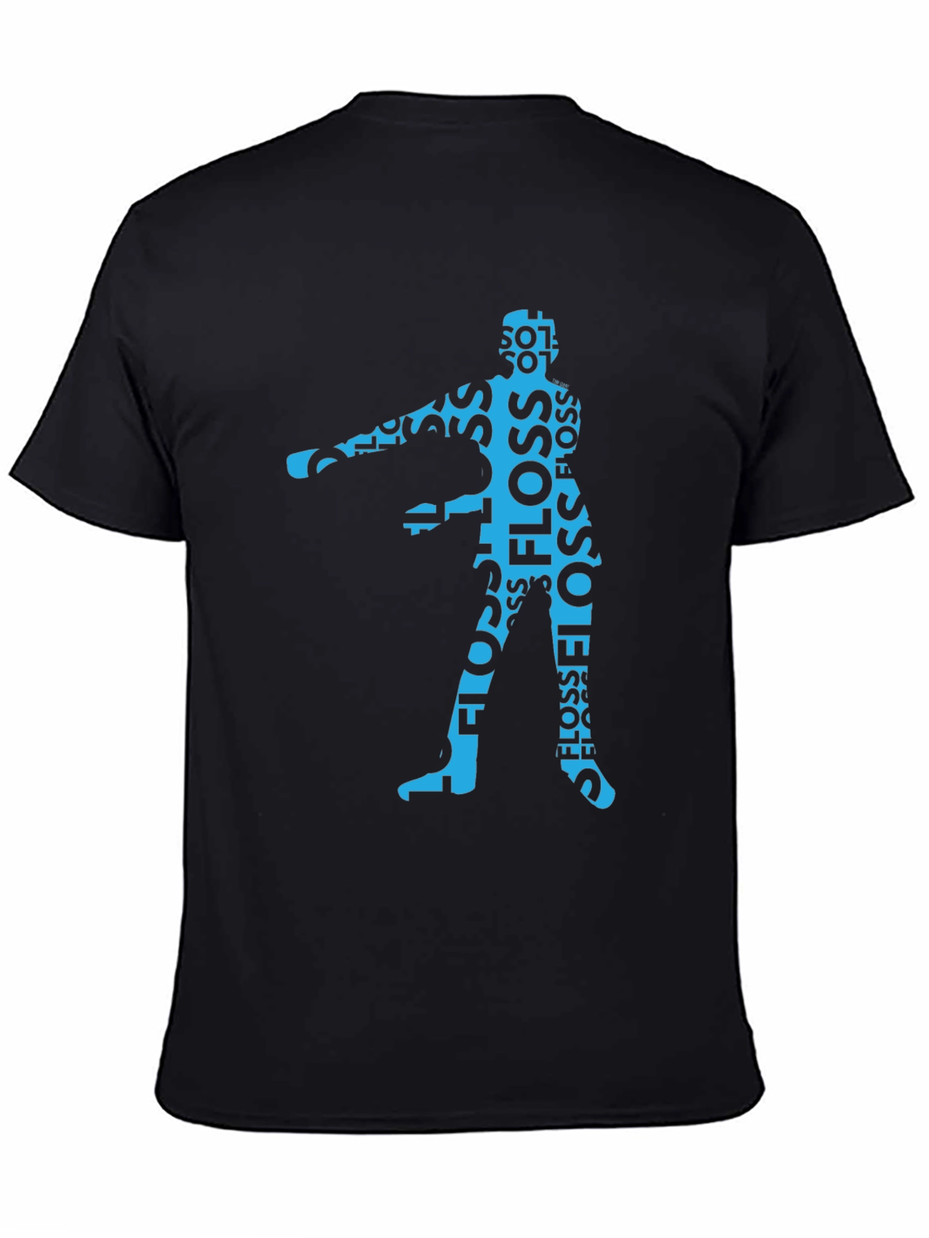 Floss Dance Silhouette Graphic Tee - Black