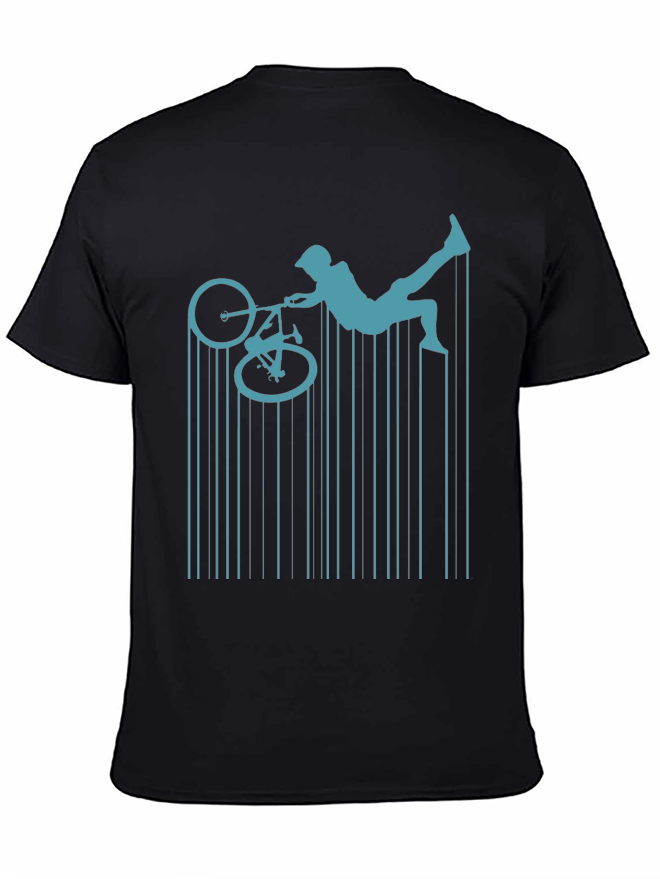 BMX Rider Graphic Tee - Mens Black T-Shirt