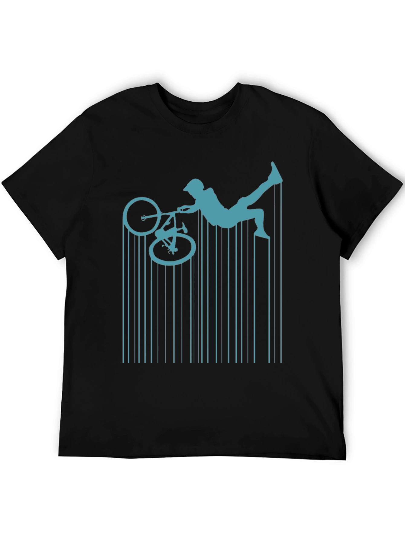 BMX Rider Graphic Tee - Mens Black T-Shirt