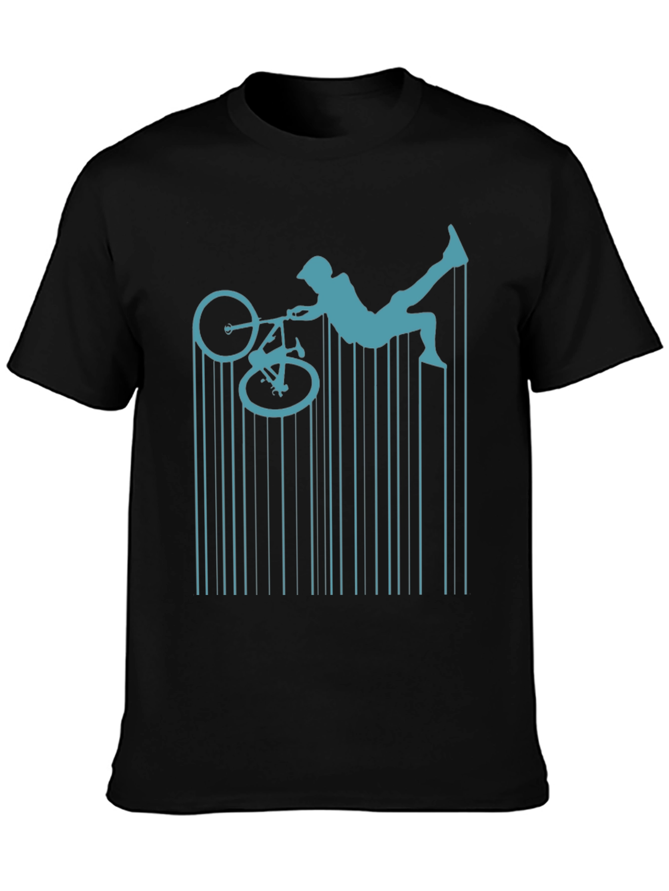 BMX Rider Graphic Tee - Mens Black T-Shirt
