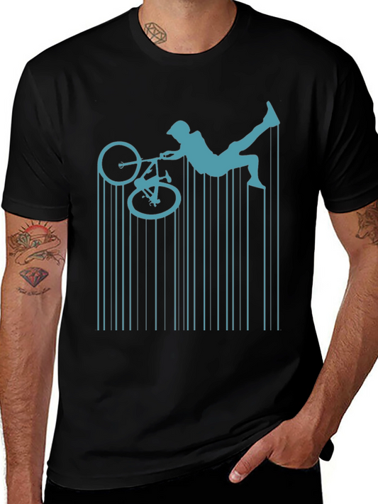 BMX Rider Graphic Tee - Mens Black T-Shirt