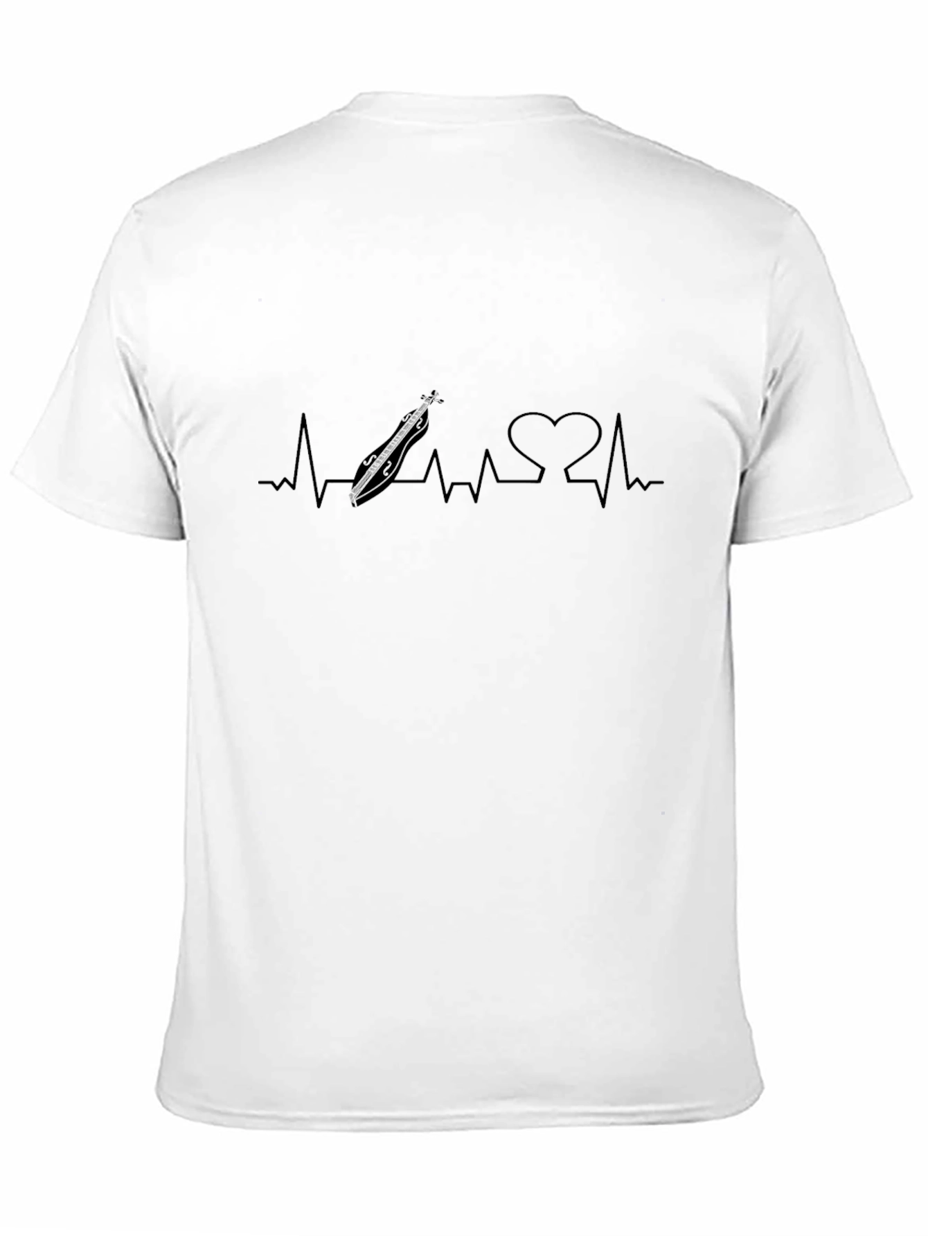 Heartbeat Dulcimer T-Shirt - Music Lover Tee