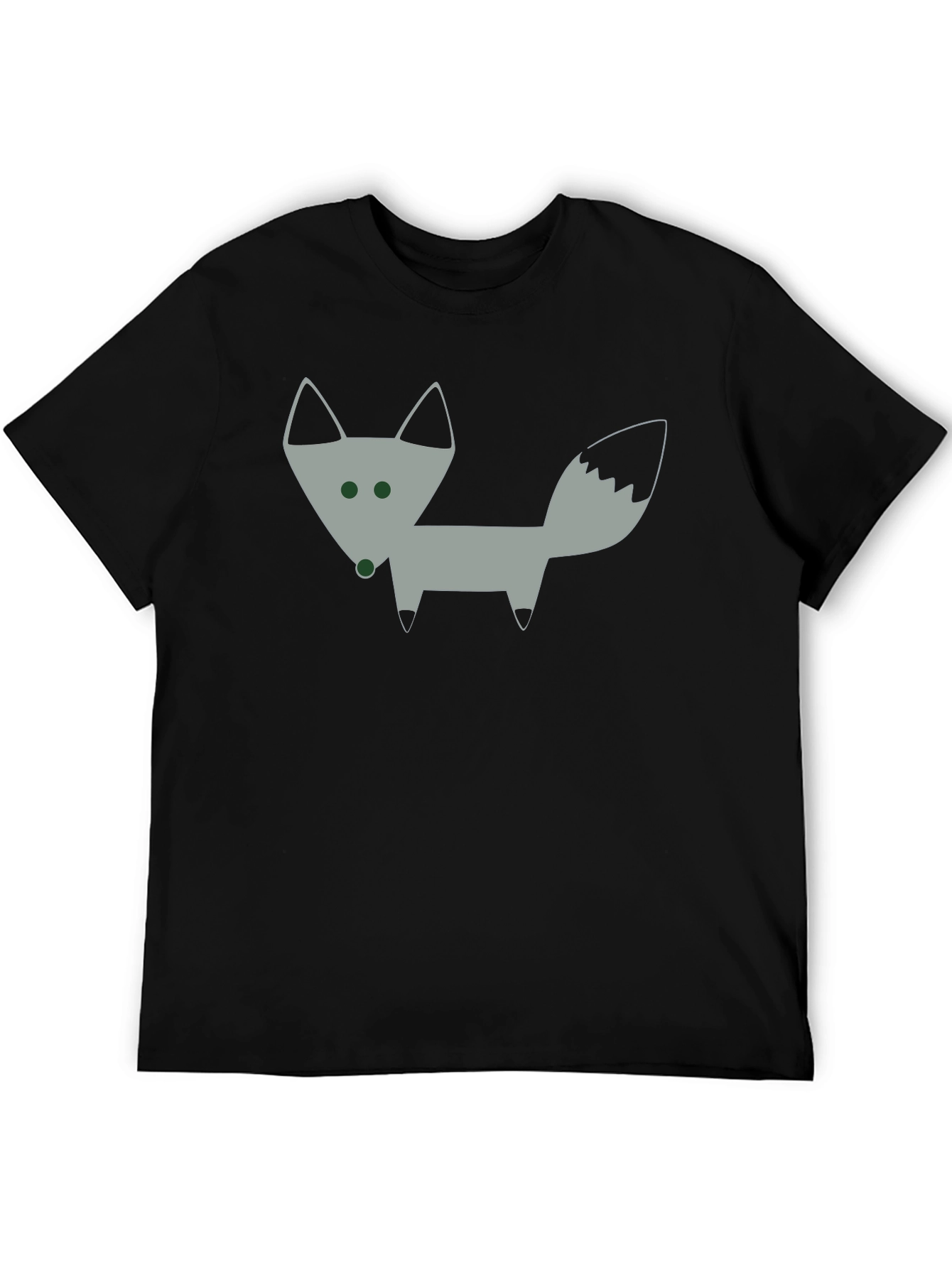 Funky Fox Graphic T-Shirt - Black