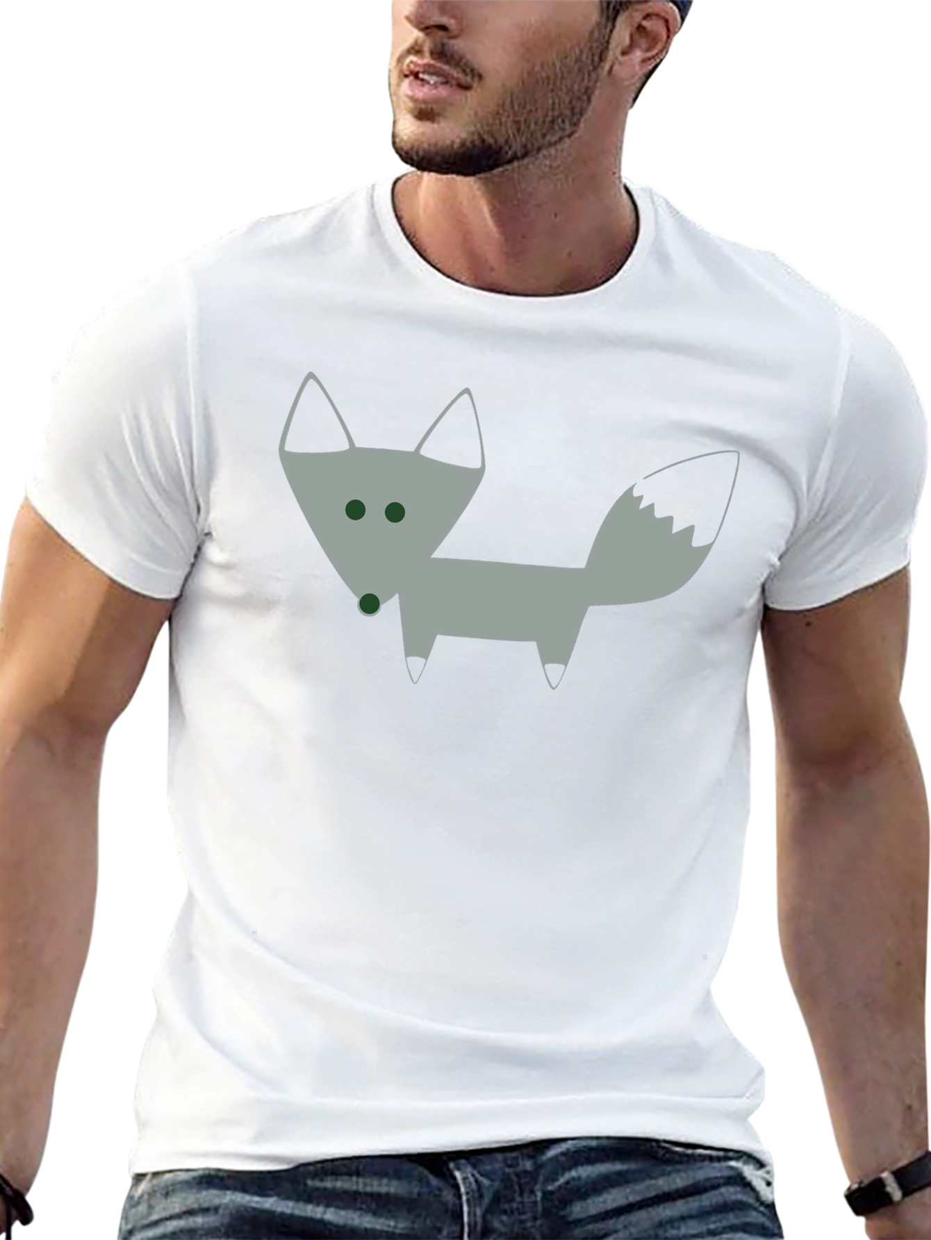 Funky Fox Graphic T-Shirt - Black