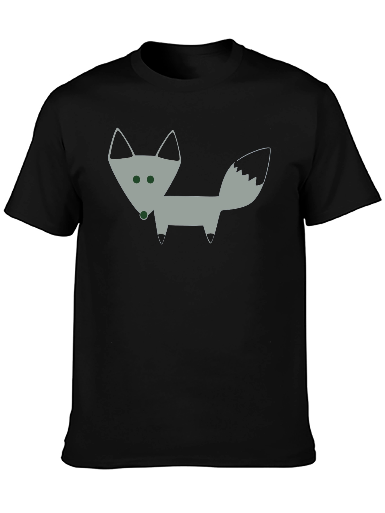Funky Fox Graphic T-Shirt - Black
