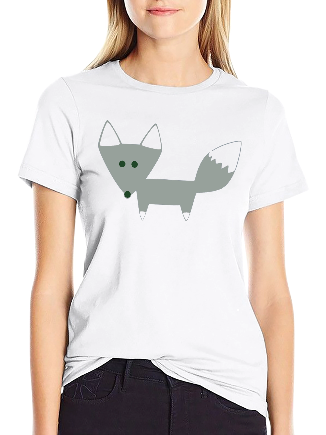 Funky Fox Graphic T-Shirt - Black