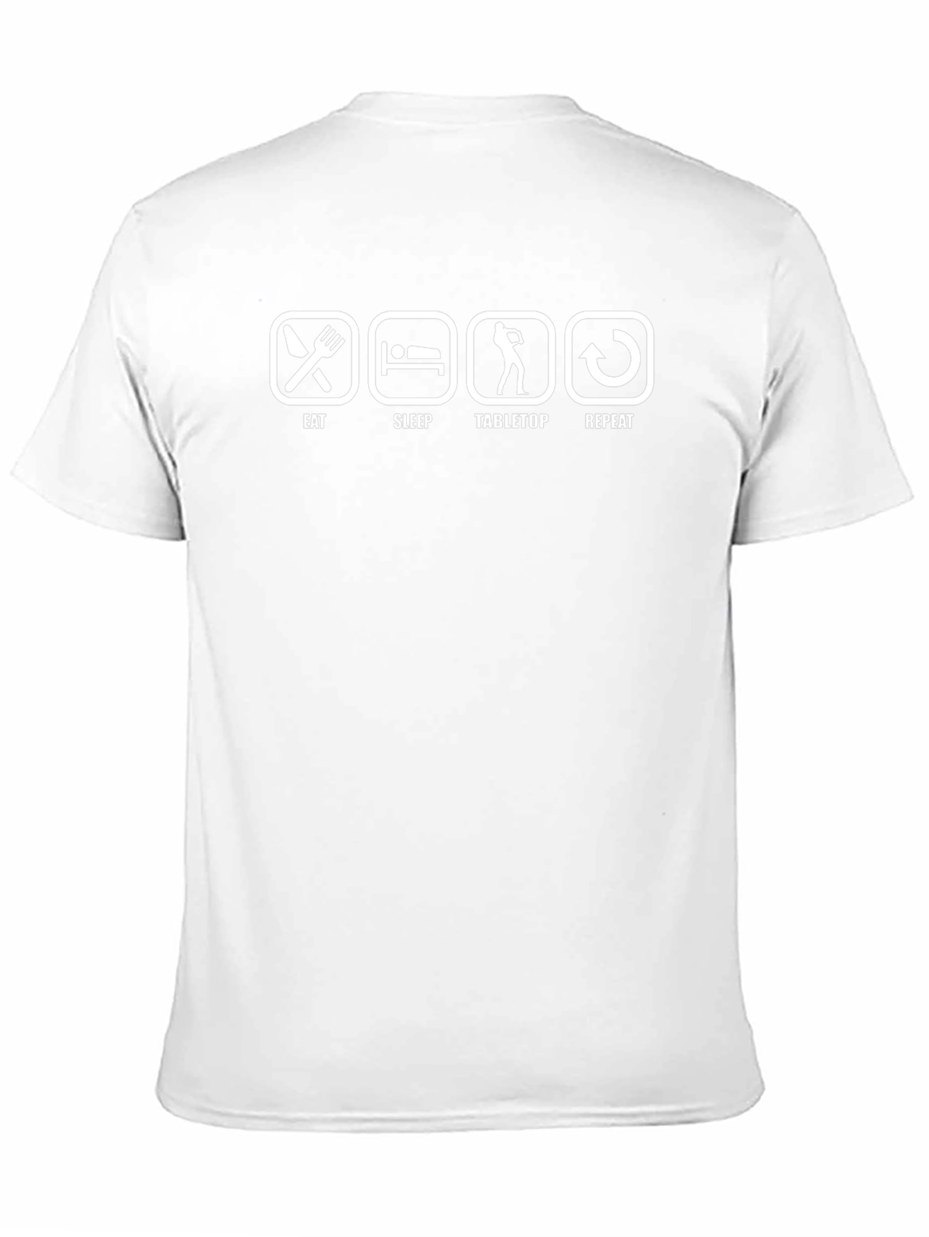 Eat Sleep Tabletop Repeat T-Shirt - Black Graphic Tee