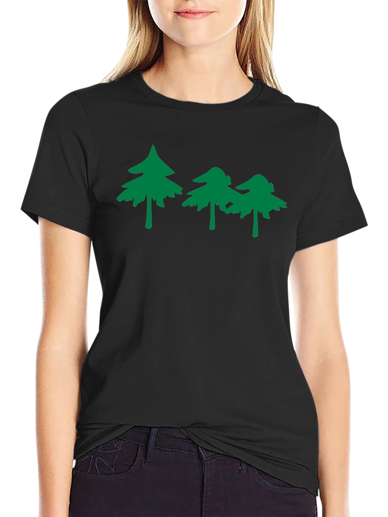 Nature Inspired Graphic Tee - Black