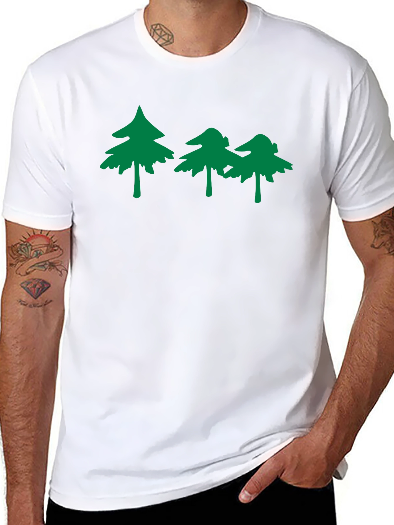 Nature Inspired Graphic Tee - Black
