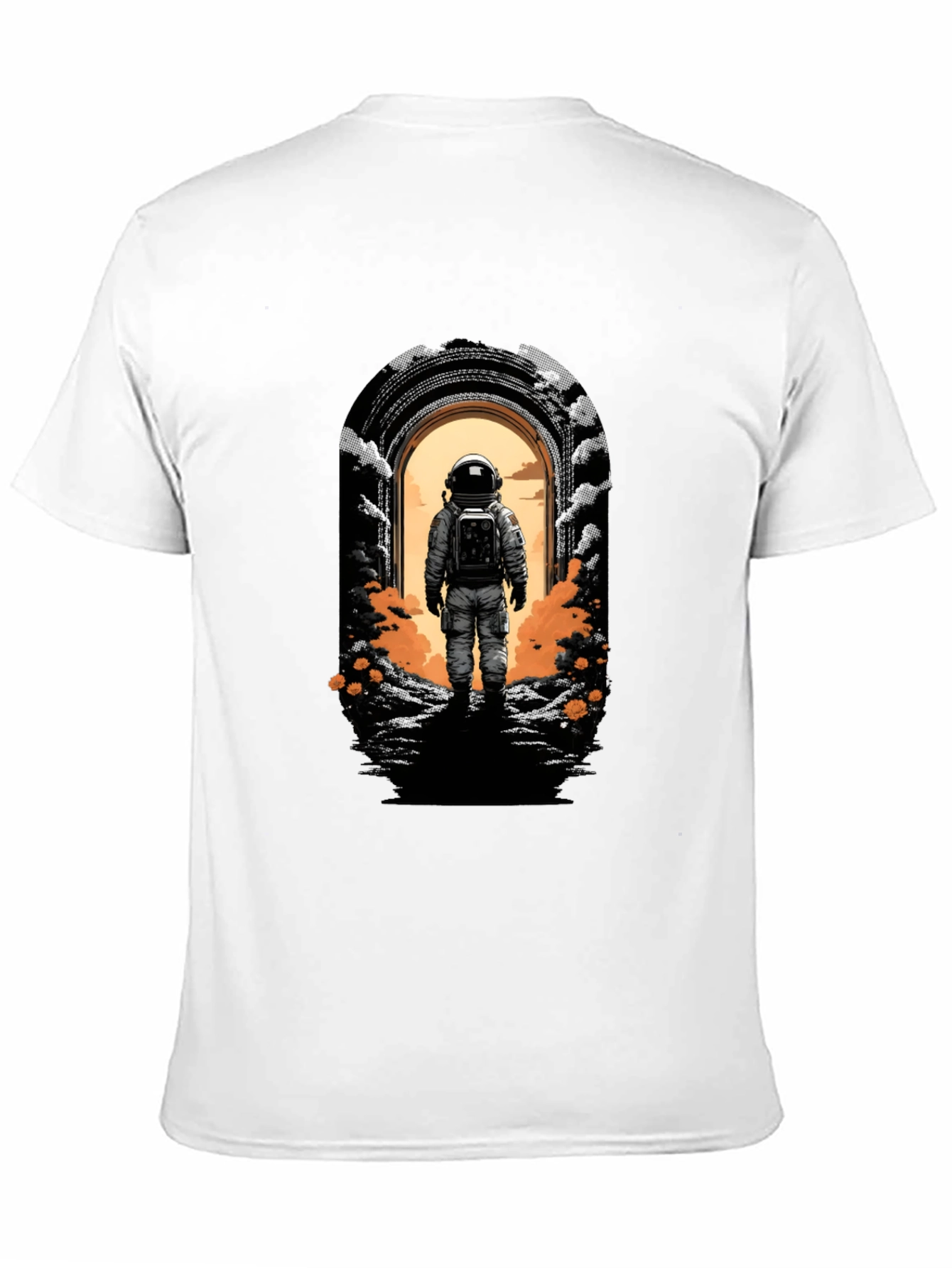 Astronaut Portal Black T-Shirt