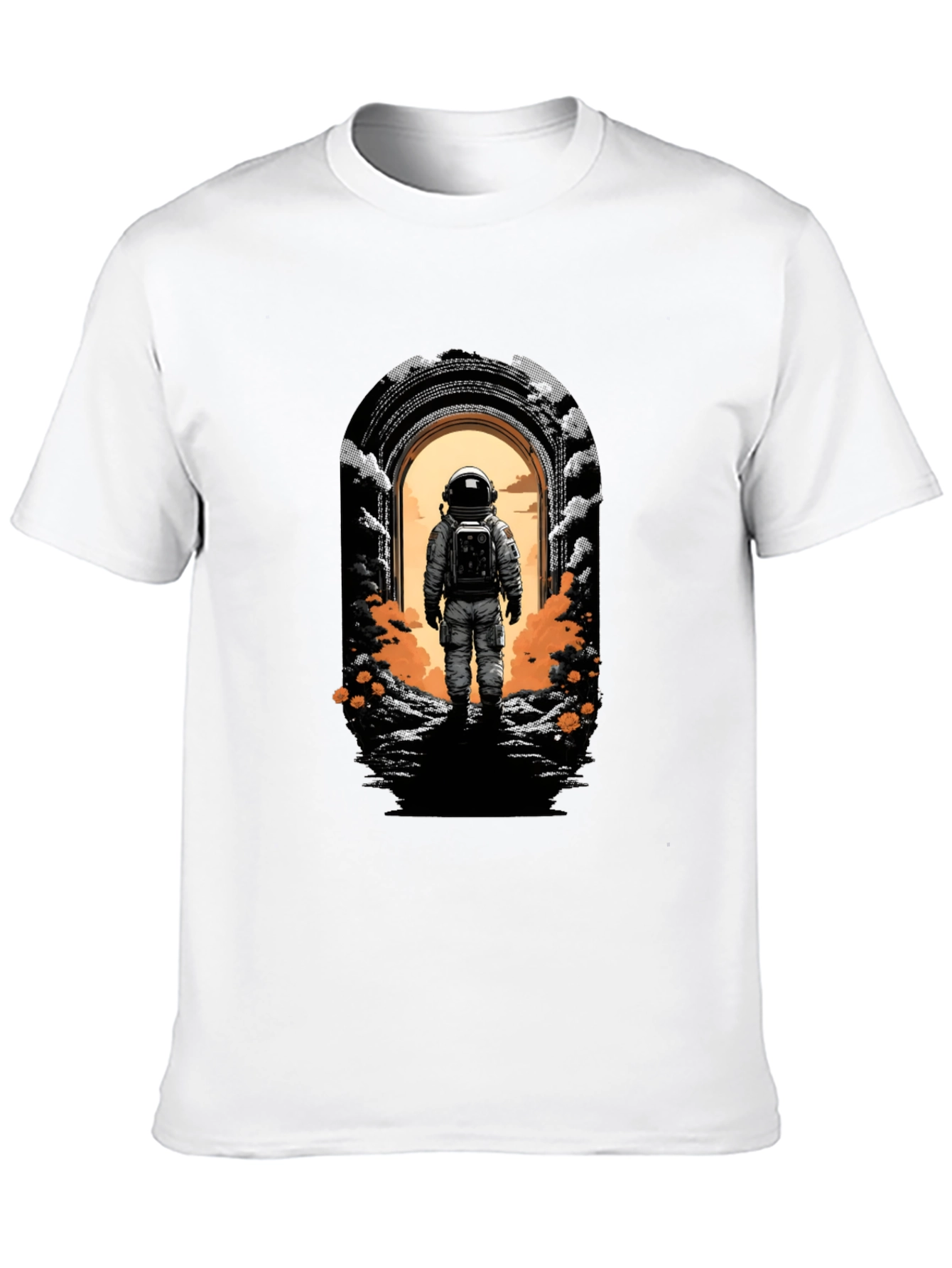 Astronaut Portal Black T-Shirt