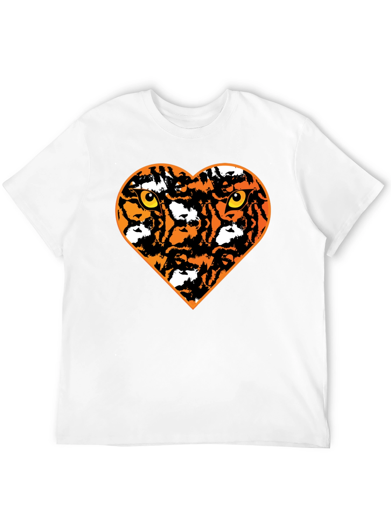 Tiger Heart Graphic Black T-Shirt