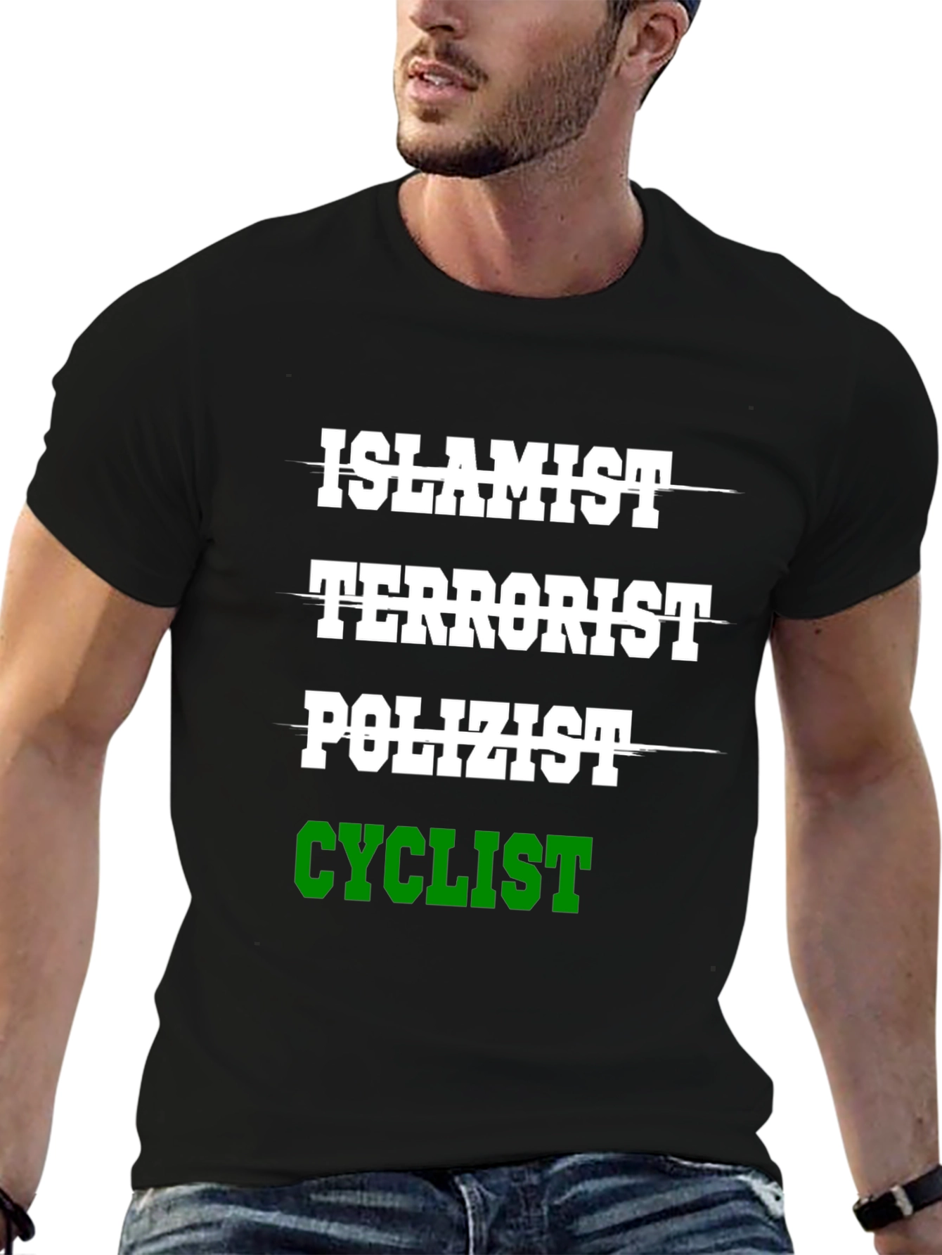 Humorous Islamist Terrorist Cyclist T-Shirt