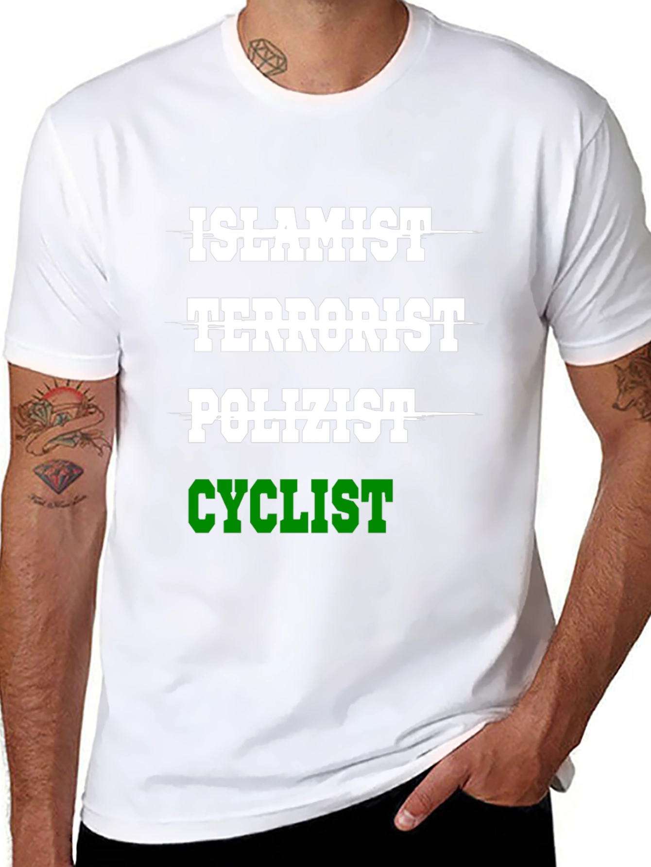 Humorous Islamist Terrorist Cyclist T-Shirt