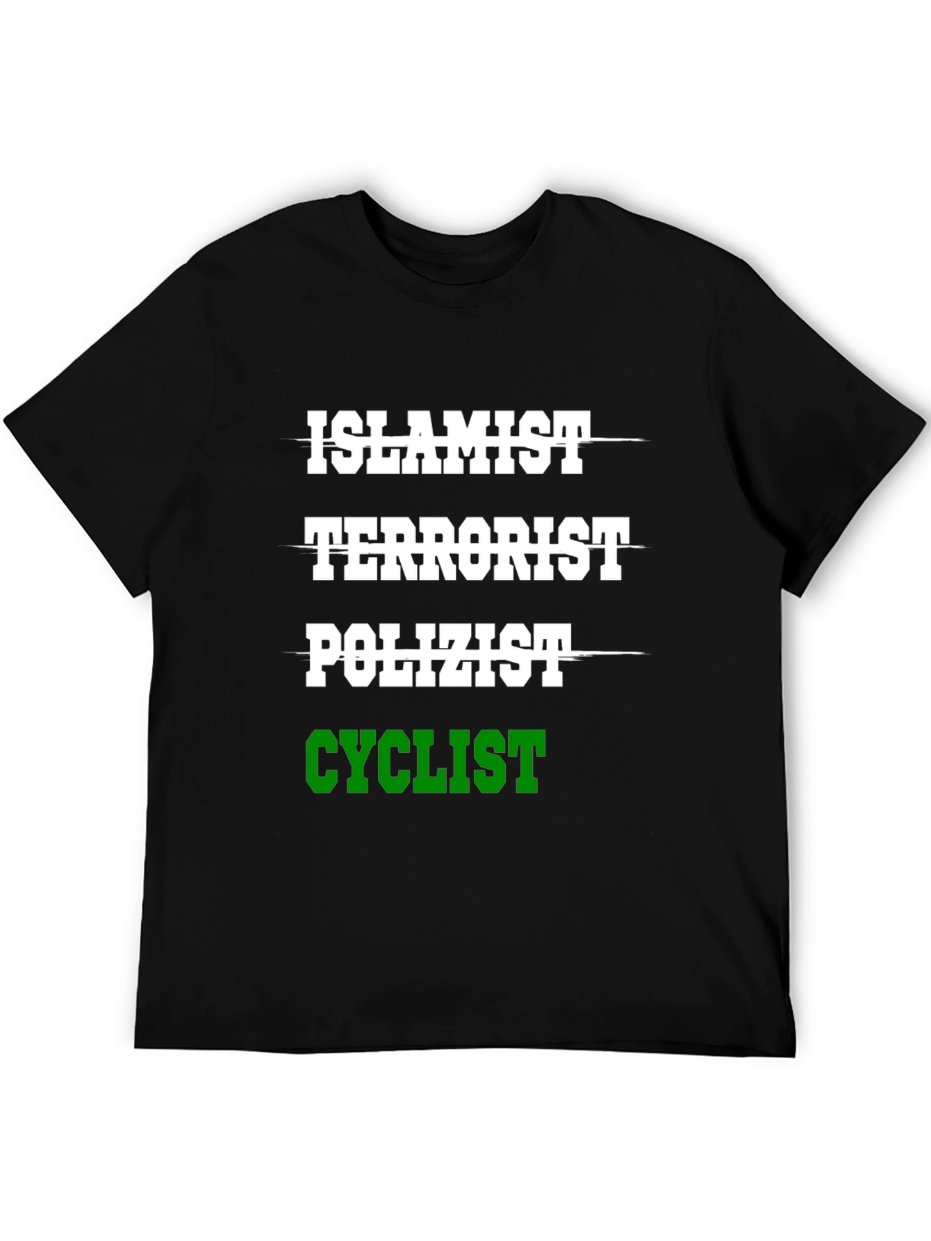 Humorous Islamist Terrorist Cyclist T-Shirt