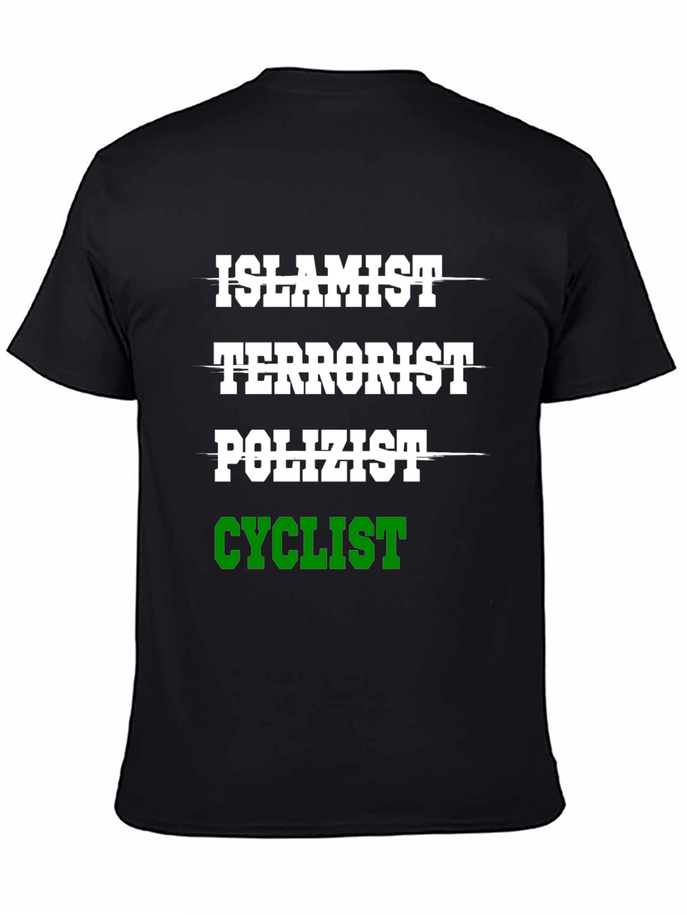 Humorous Islamist Terrorist Cyclist T-Shirt