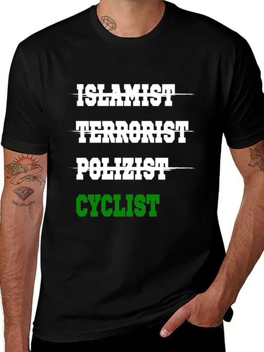 Humorous Islamist Terrorist Cyclist T-Shirt