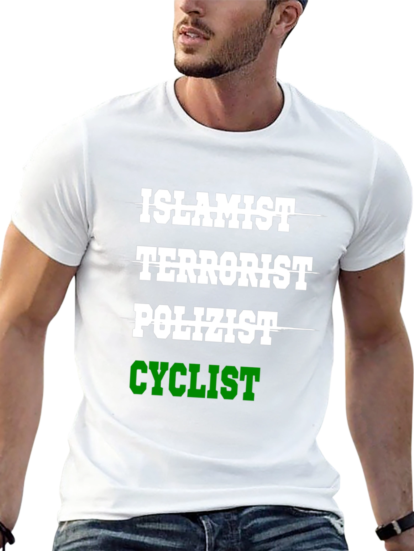 Humorous Islamist Terrorist Cyclist T-Shirt