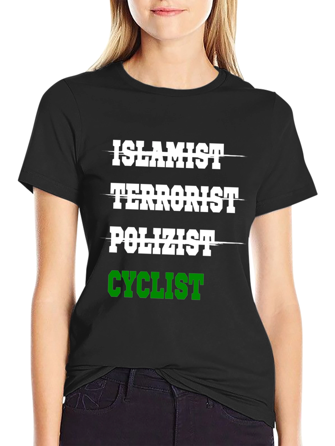 Humorous Islamist Terrorist Cyclist T-Shirt