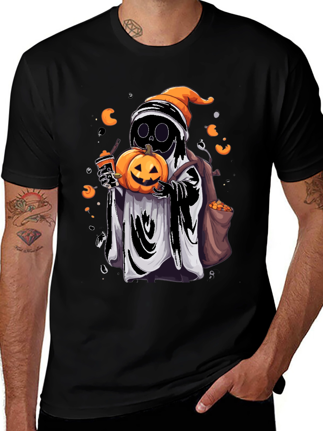 Ghost Pumpkin Halloween T-Shirt