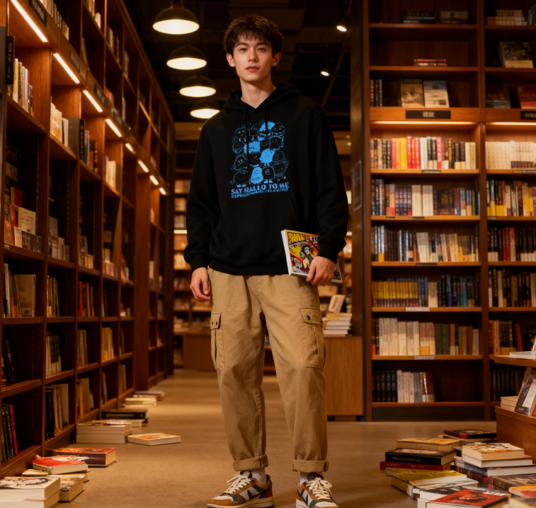 Cute Character Stack 'Express Yourself' Hoodie