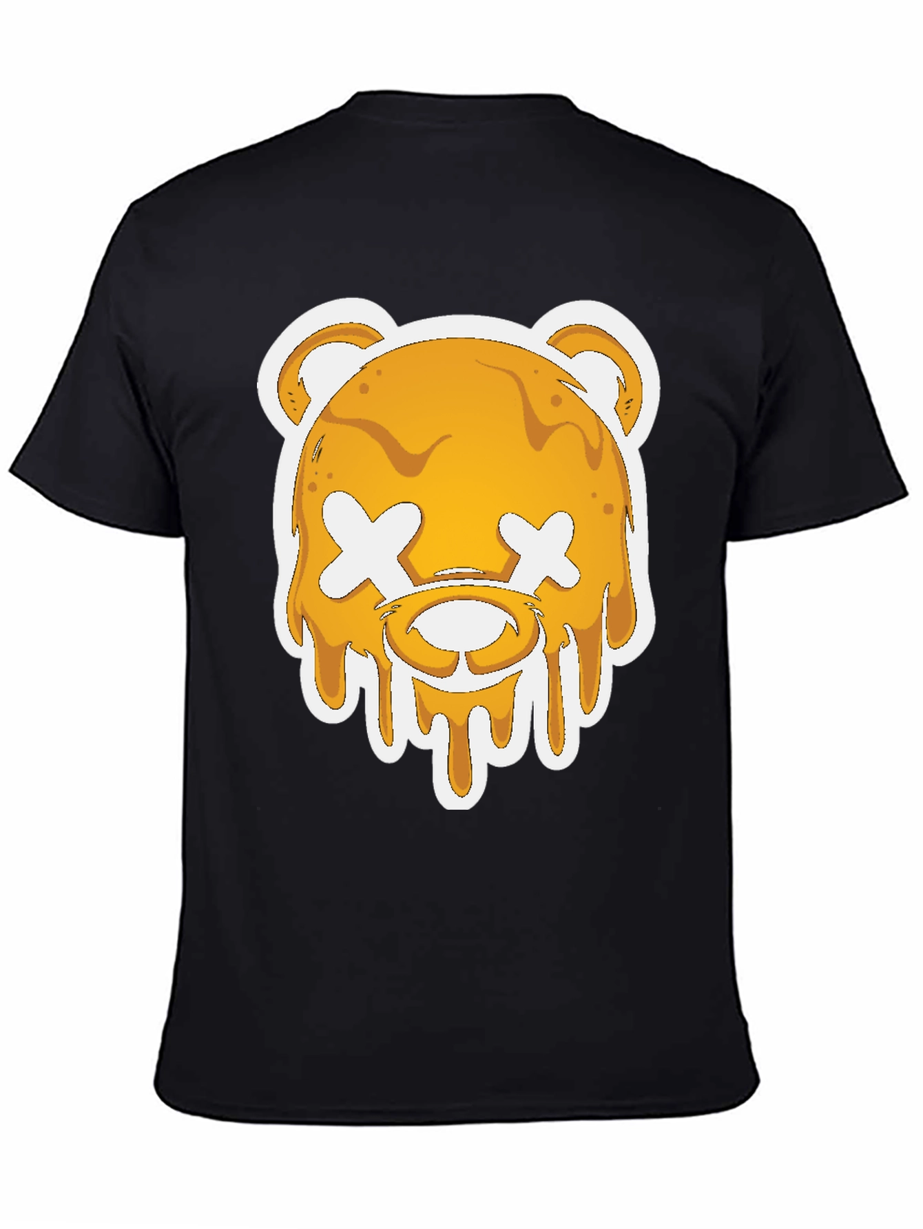 Honey Drip Bear Graphic Tee - Black