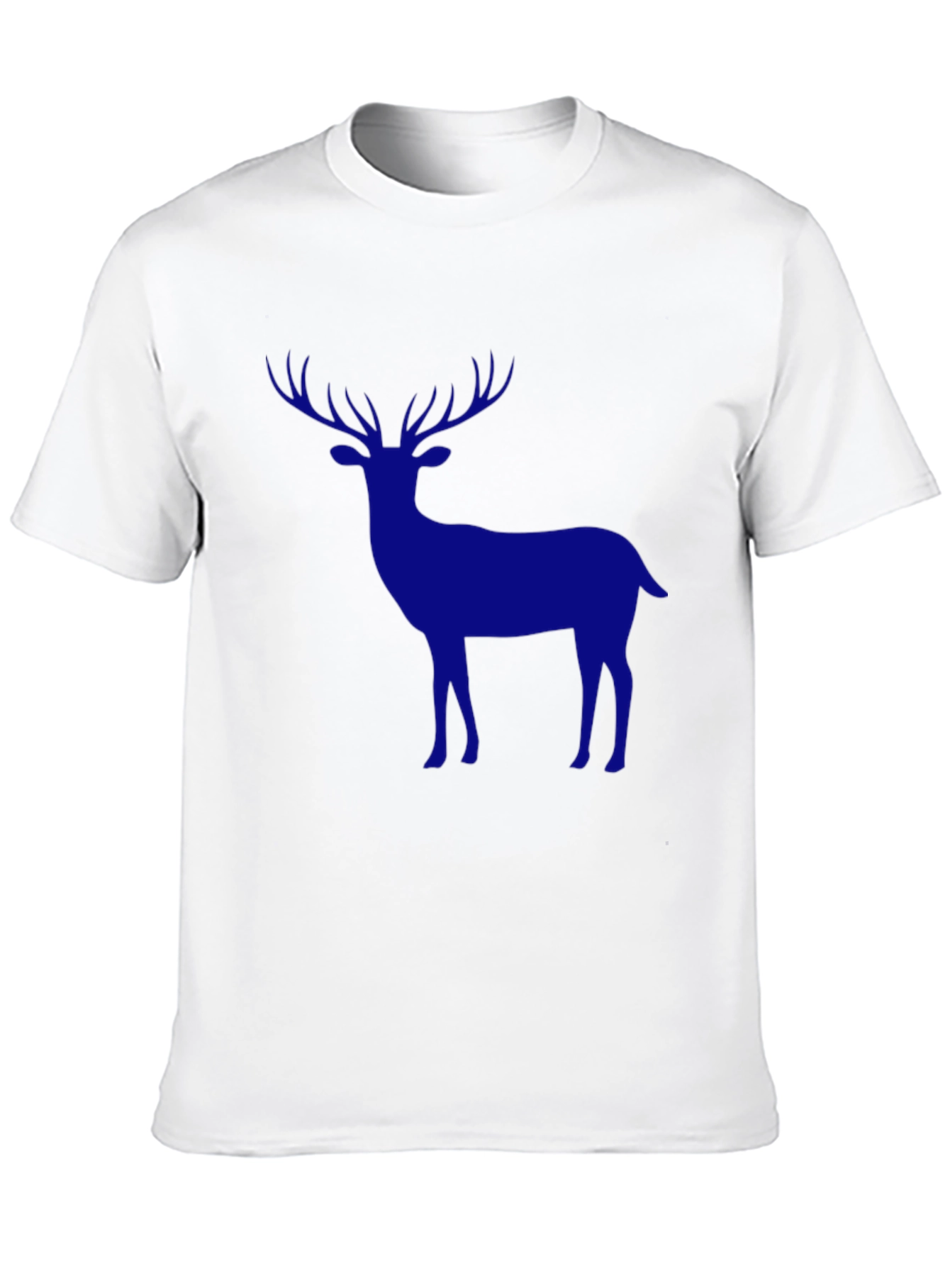 Mens Black Deer Graphic Tee - Classic Fit
