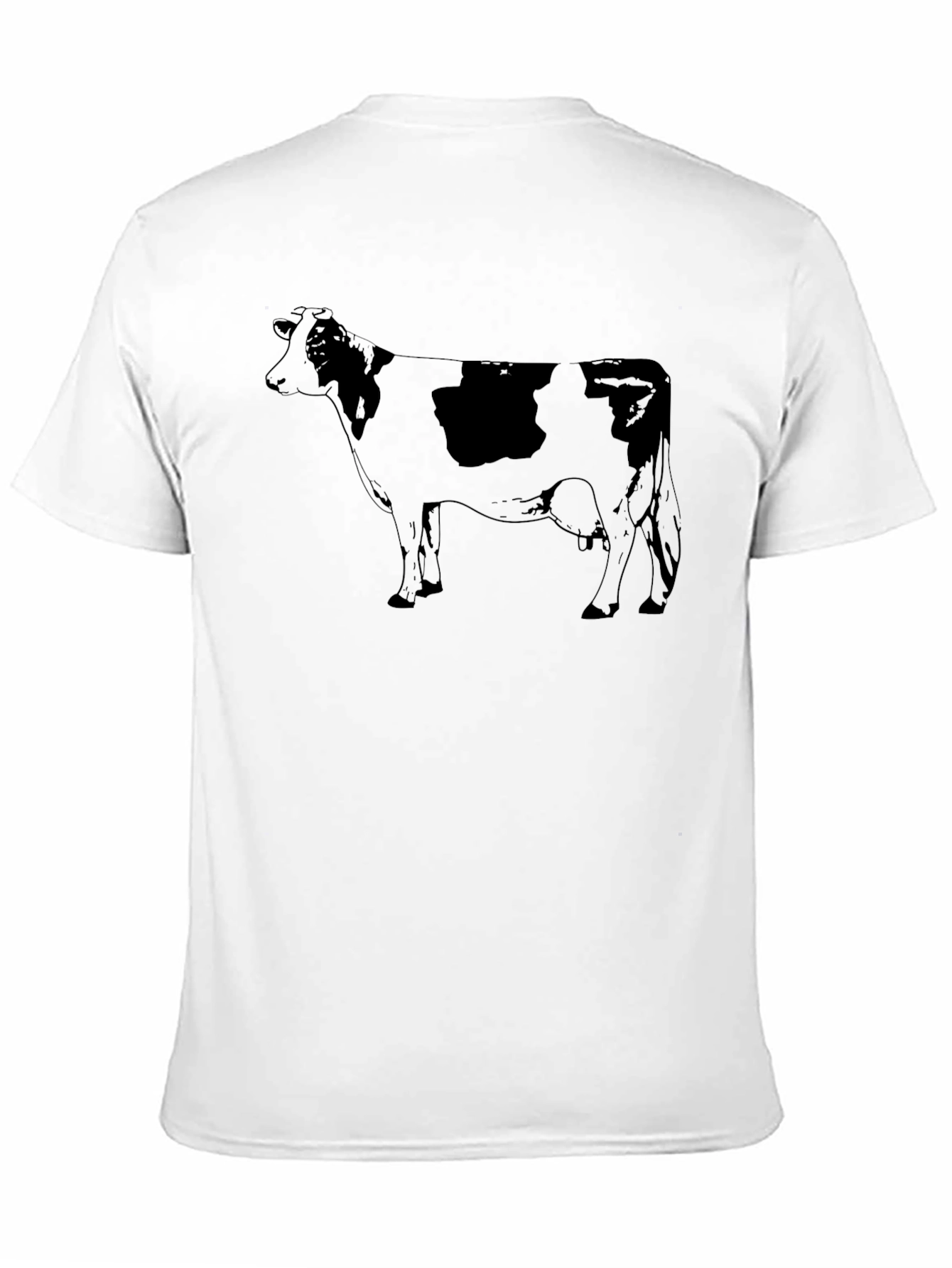 Cow Print T-Shirt - Casual Graphic Tee
