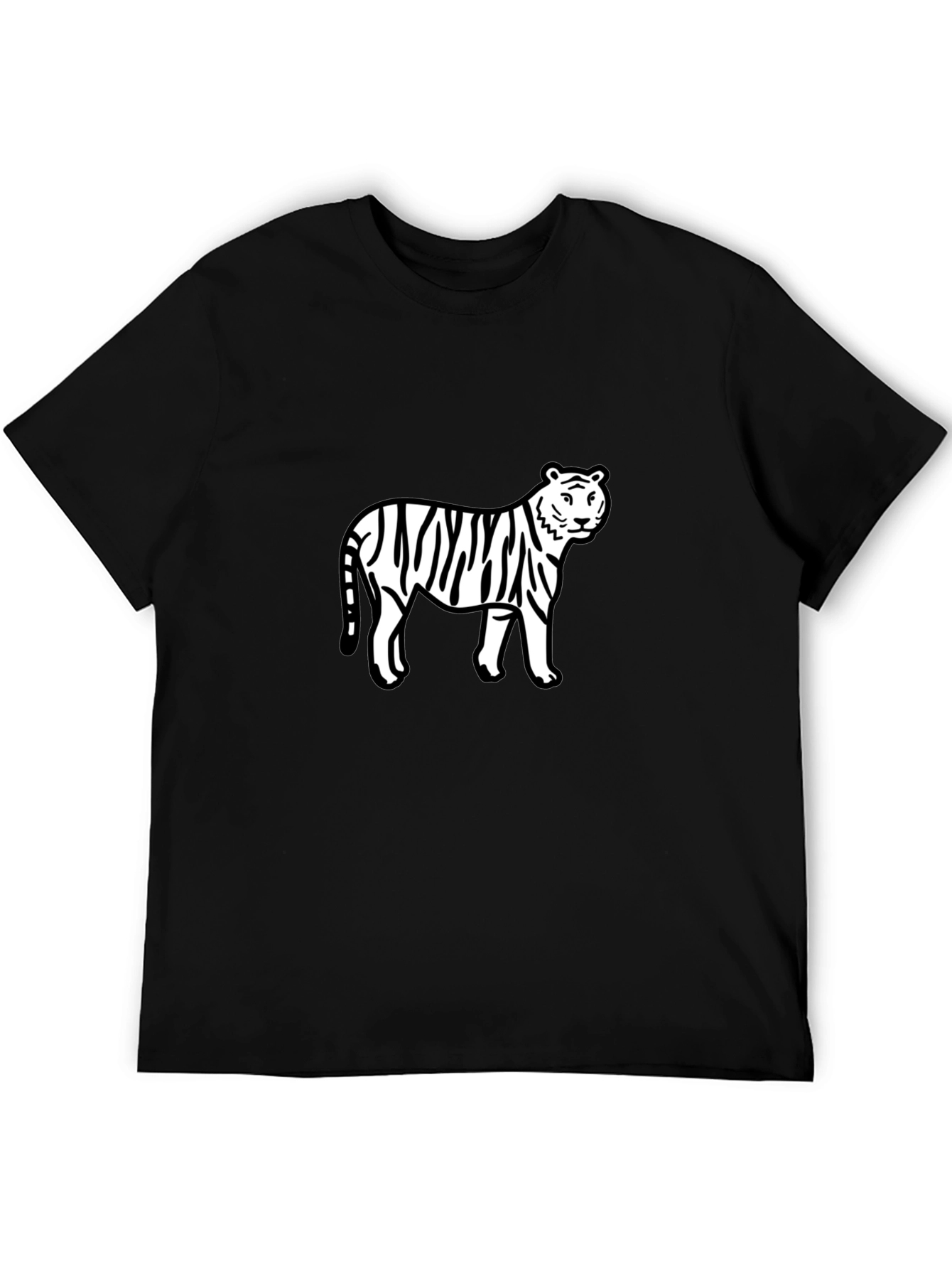 Black Tiger Graphic Tee - Stylish & Bold Design