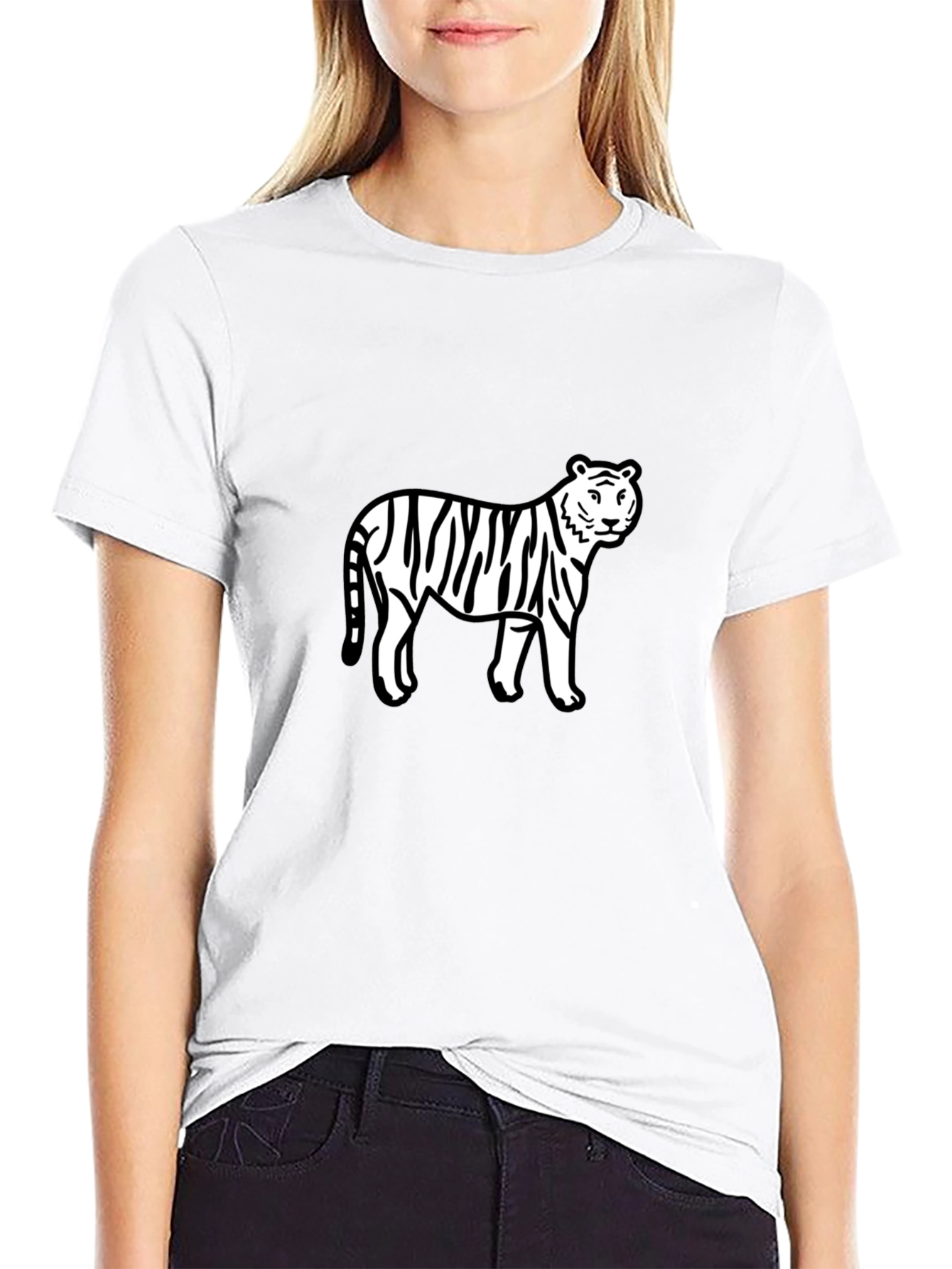 Black Tiger Graphic Tee - Stylish & Bold Design