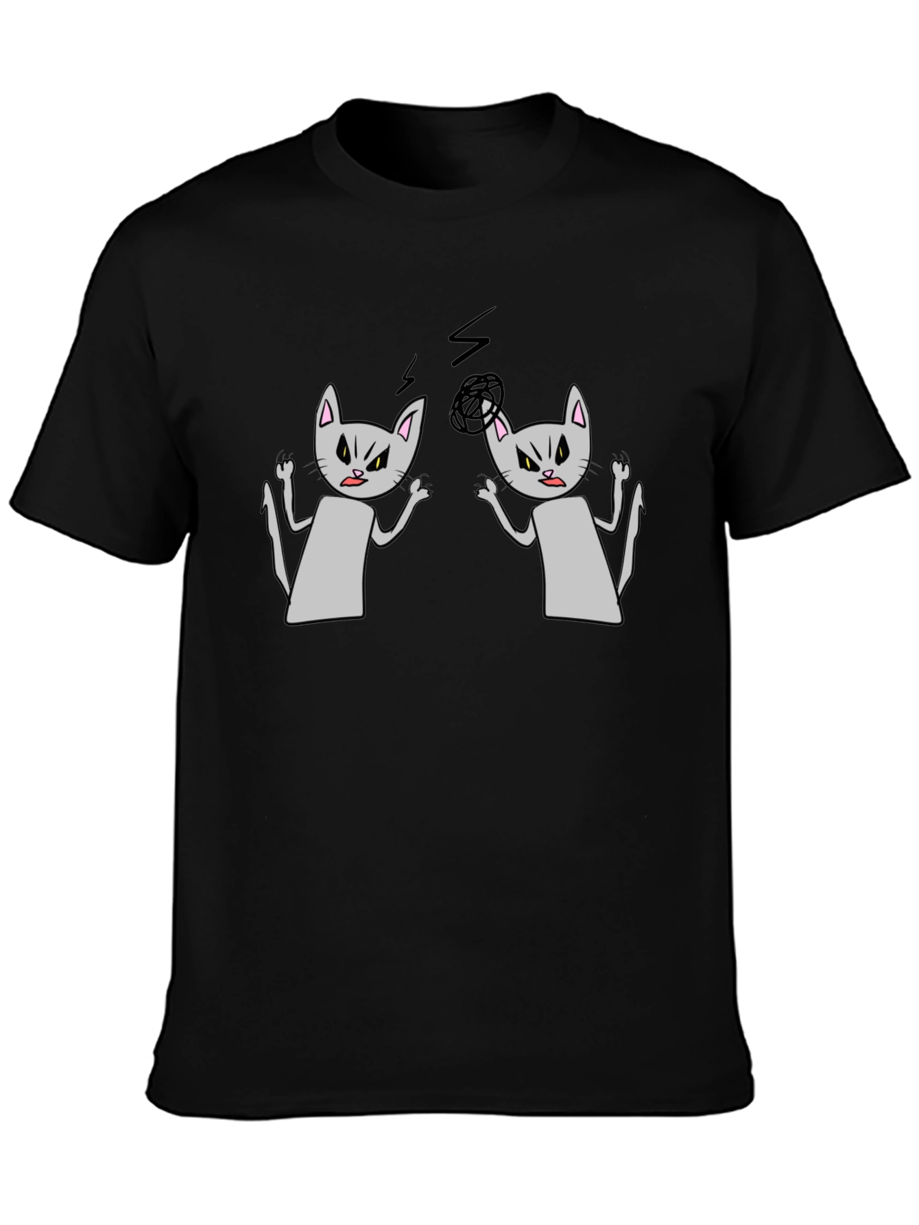 Angry Cats T-Shirt - Funny Graphic Tee