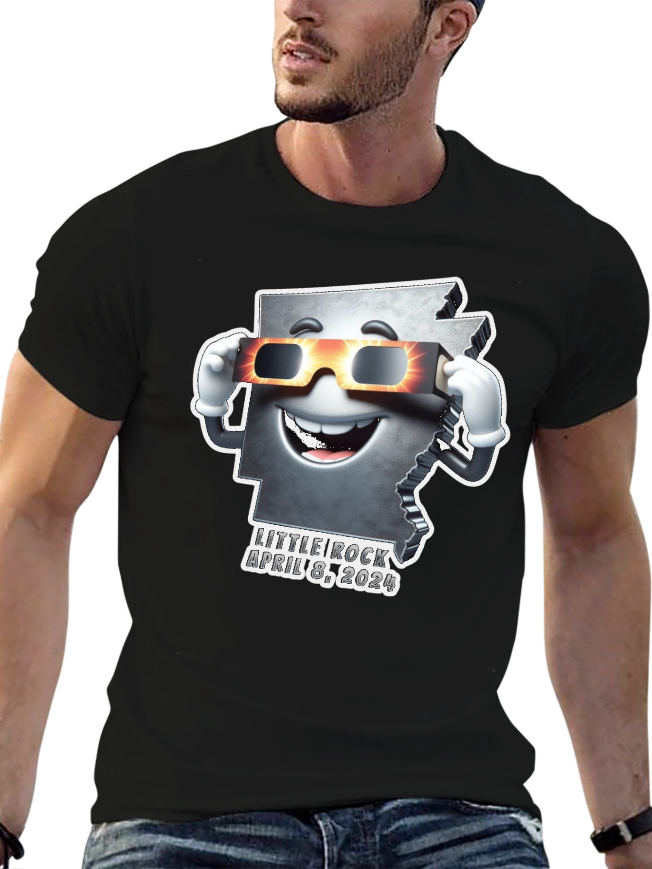 Arkansas Eclipse 2024 T-Shirt - Little Rock April 8th