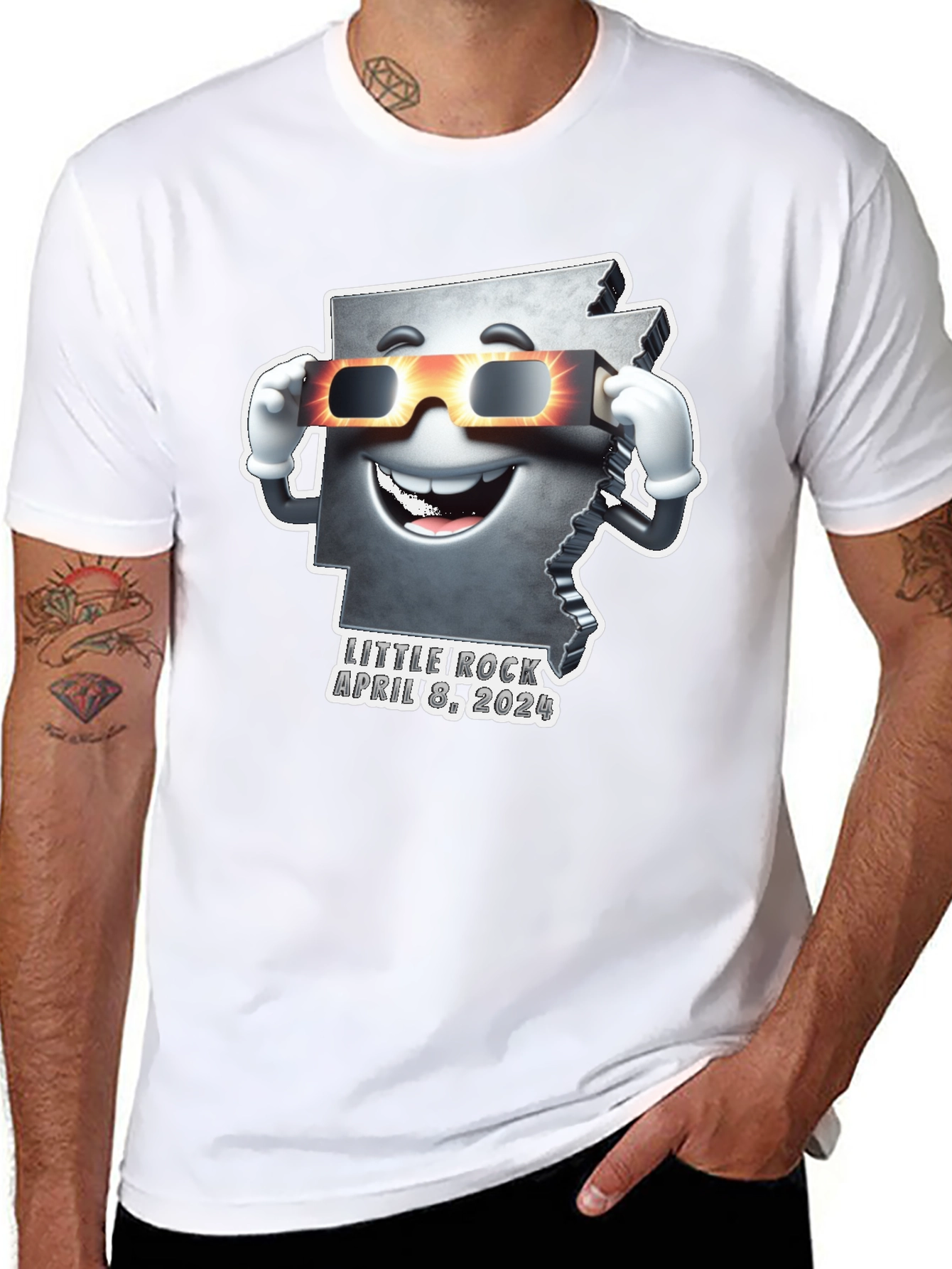 Arkansas Eclipse 2024 T-Shirt - Little Rock April 8th
