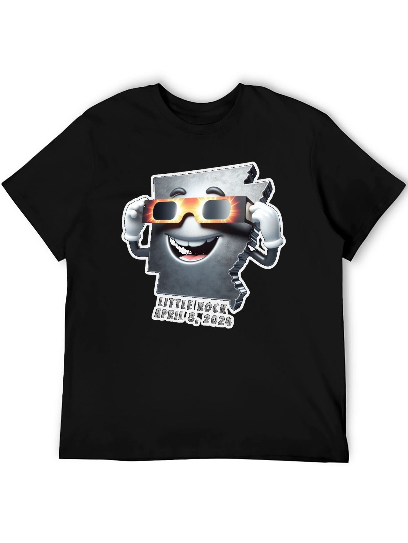 Arkansas Eclipse 2024 T-Shirt - Little Rock April 8th