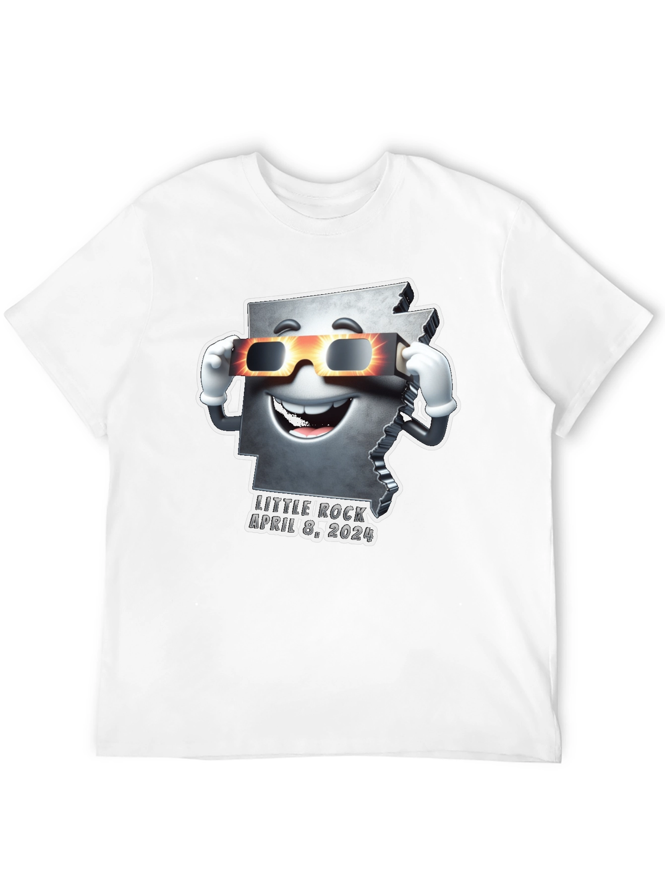 Arkansas Eclipse 2024 T-Shirt - Little Rock April 8th