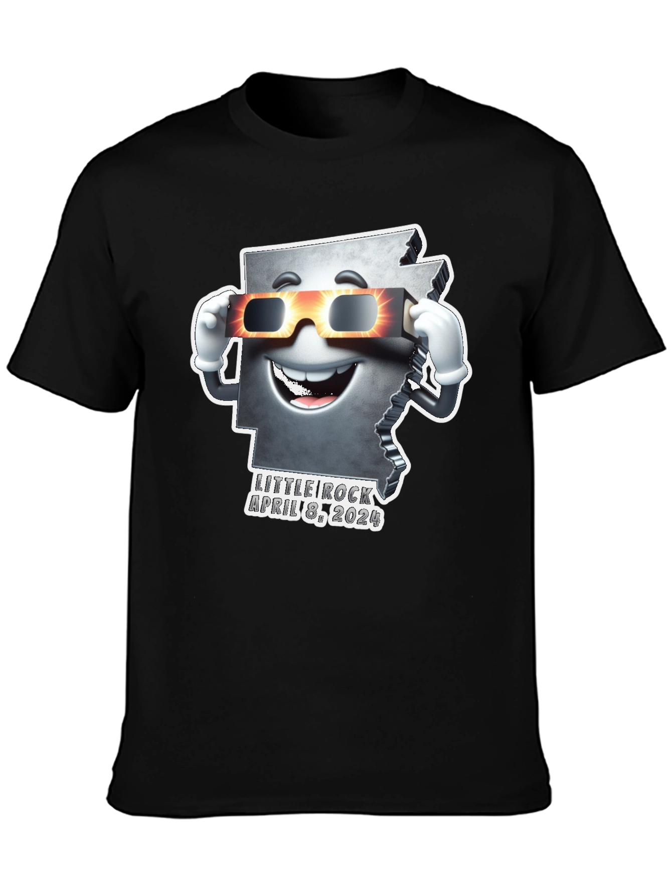 Arkansas Eclipse 2024 T-Shirt - Little Rock April 8th