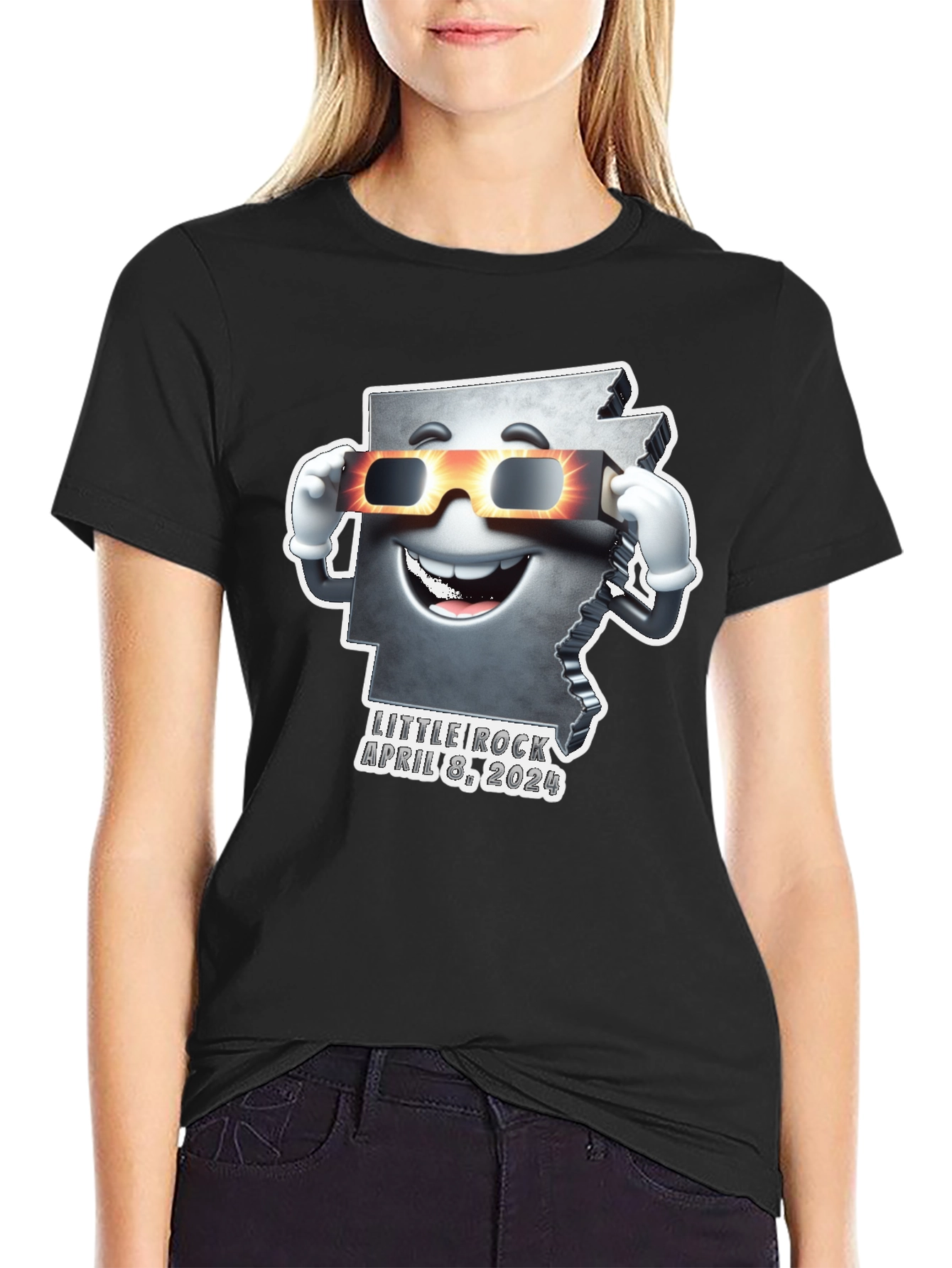 Arkansas Eclipse 2024 T-Shirt - Little Rock April 8th