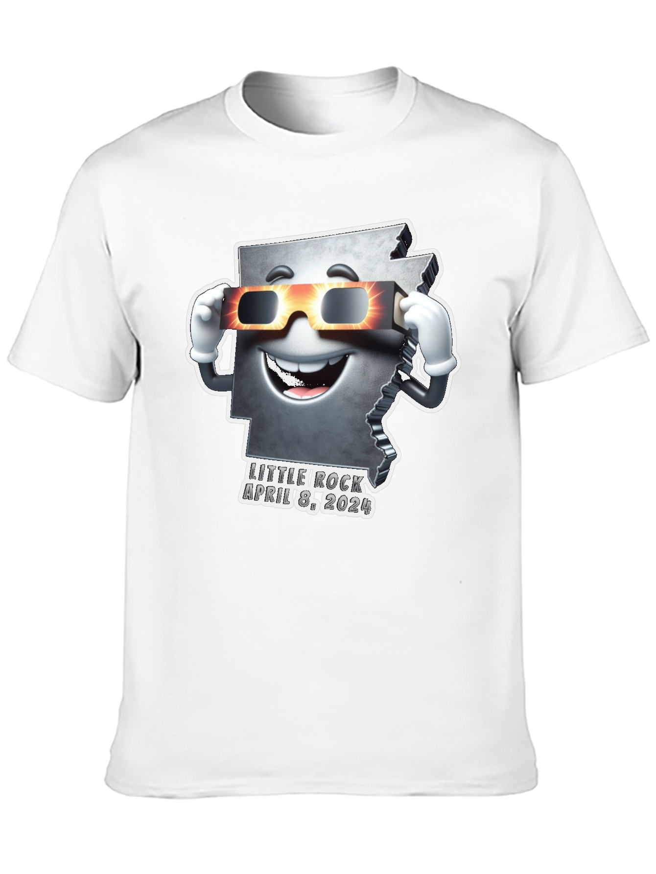 Arkansas Eclipse 2024 T-Shirt - Little Rock April 8th