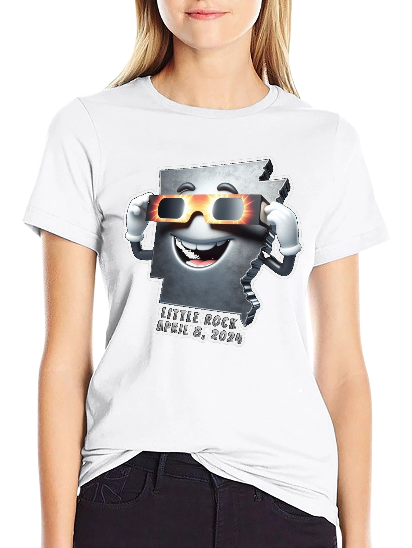 Arkansas Eclipse 2024 T-Shirt - Little Rock April 8th