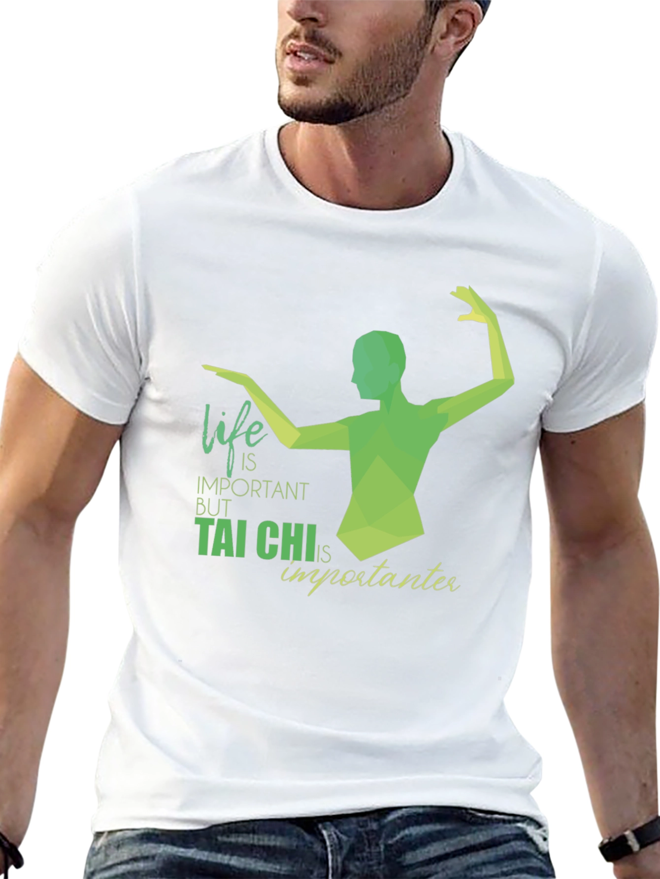 Tai Chi is Importanter Black T-Shirt