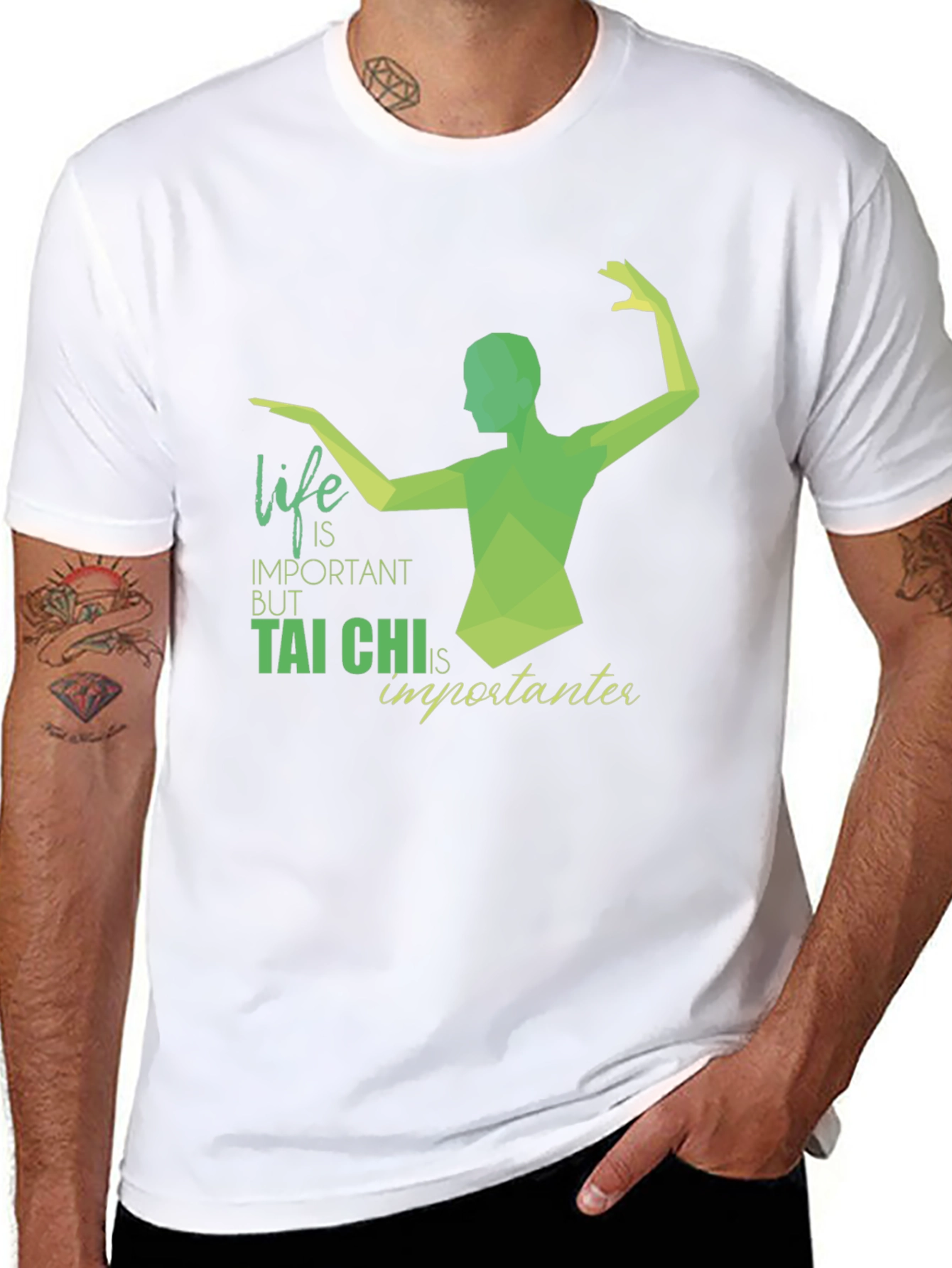 Tai Chi is Importanter Black T-Shirt