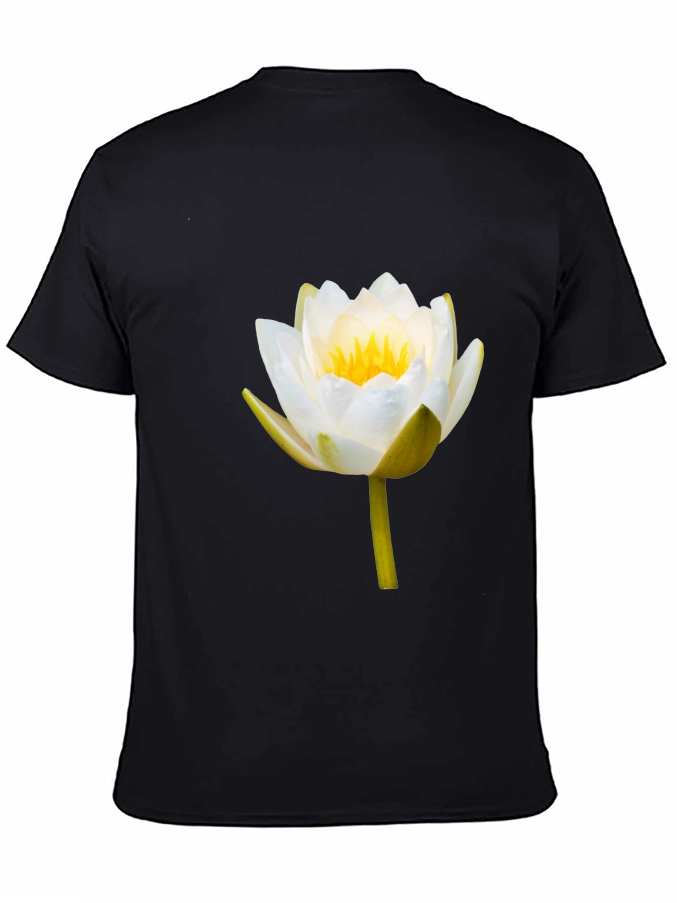 Lotus Flower Graphic Tee - Mens Black T-Shirt