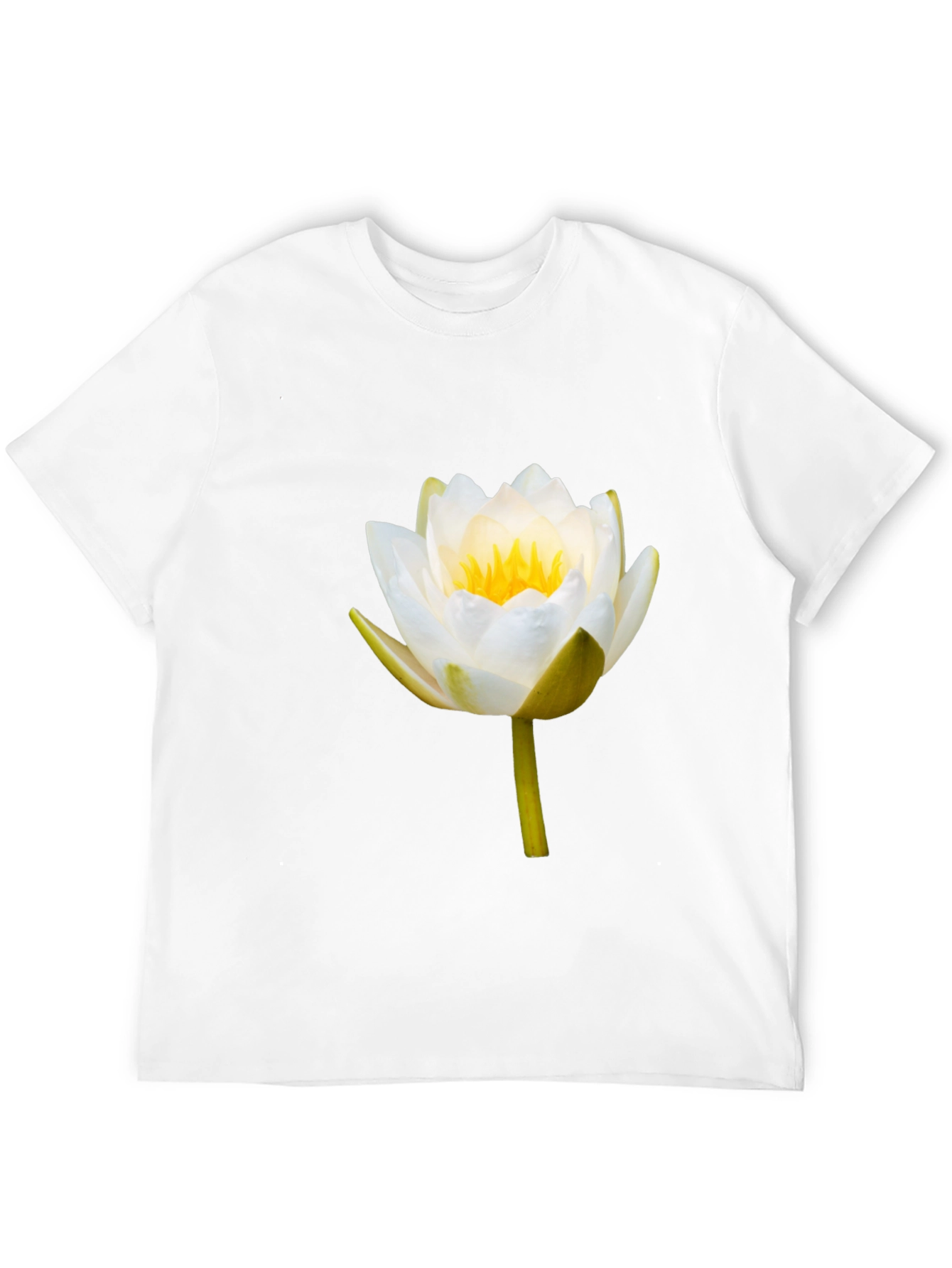 Lotus Flower Graphic Tee - Mens Black T-Shirt