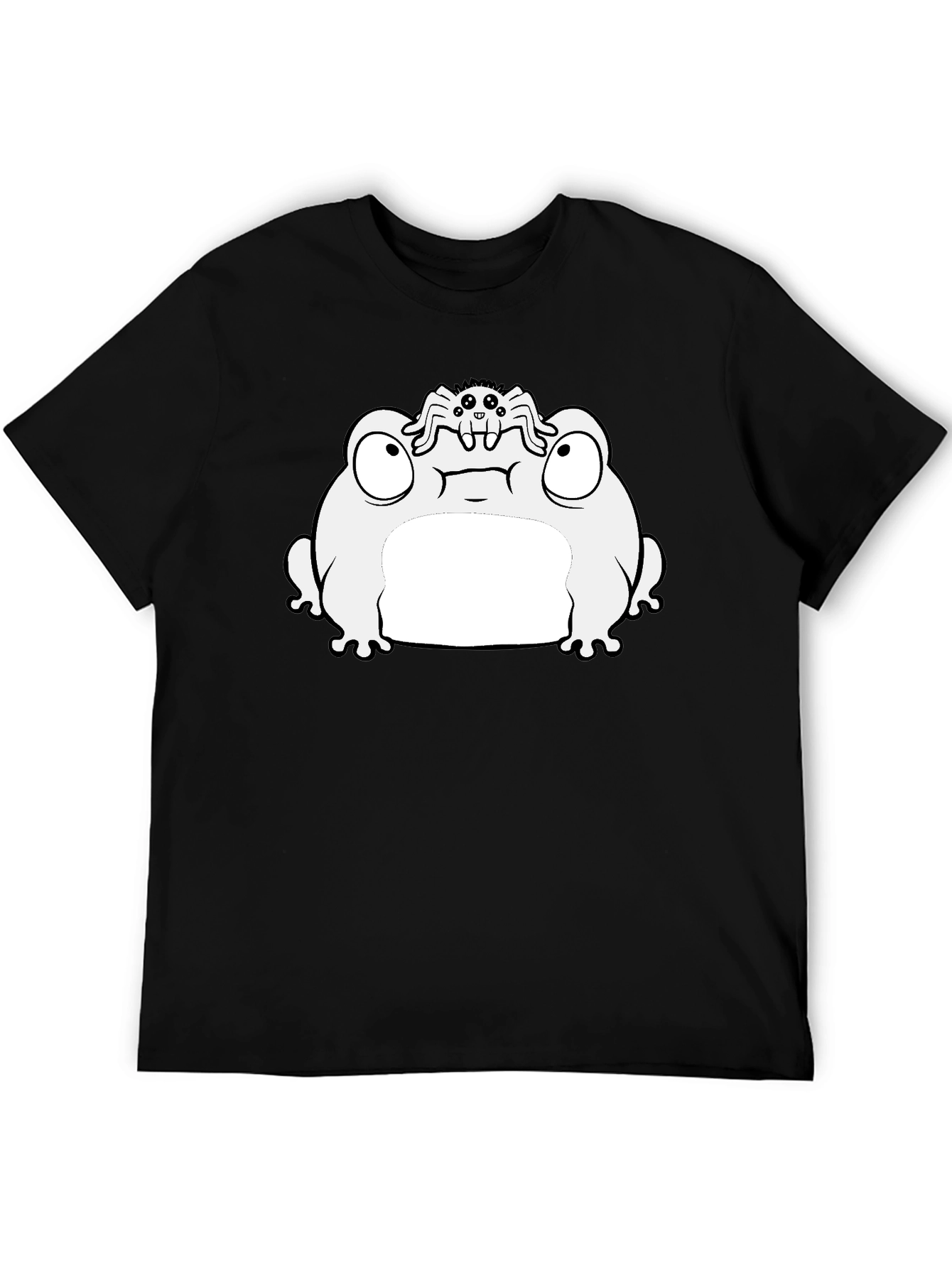 Frog and Spider Graphic T-Shirt - Fun Quirky Design!