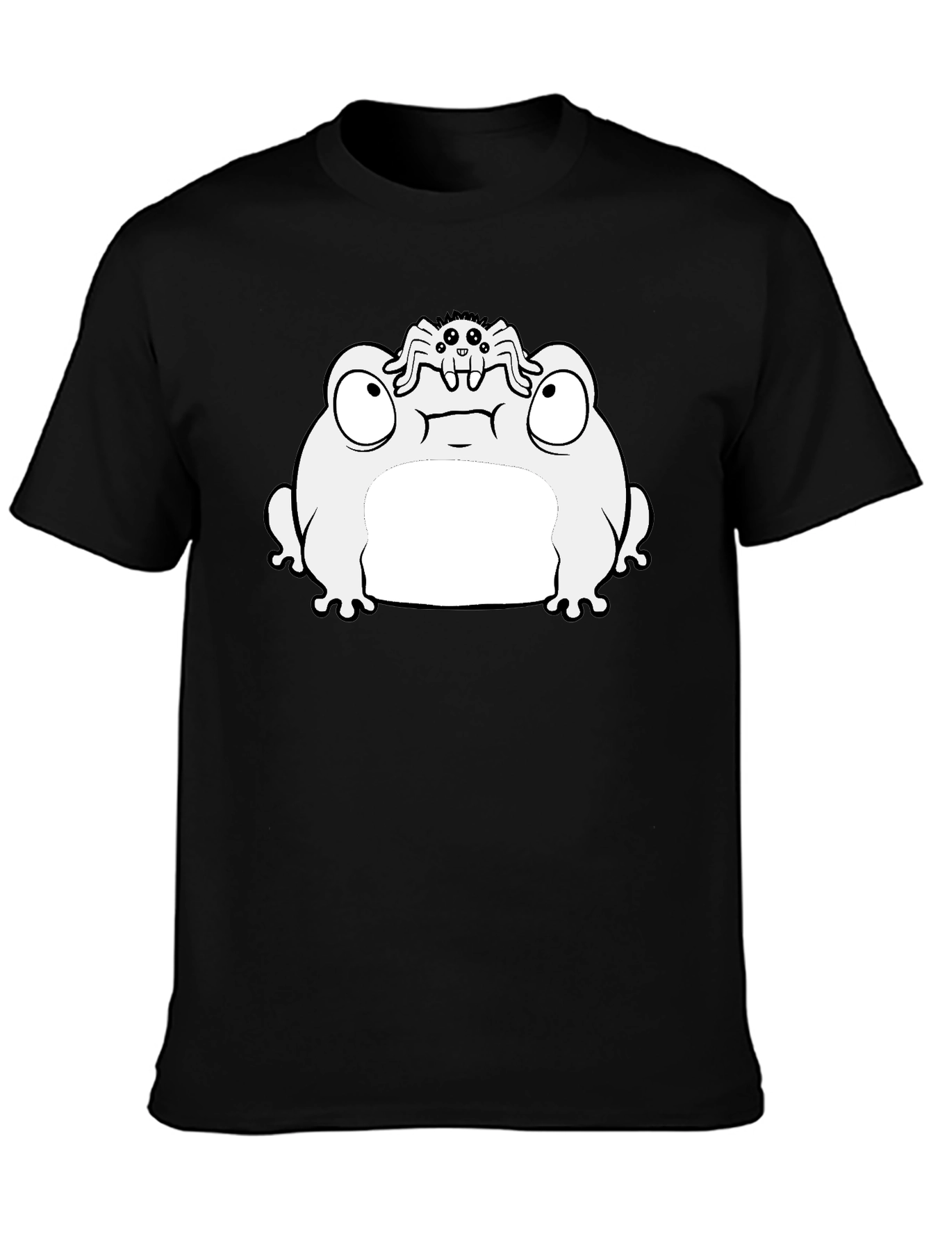 Frog and Spider Graphic T-Shirt - Fun Quirky Design!