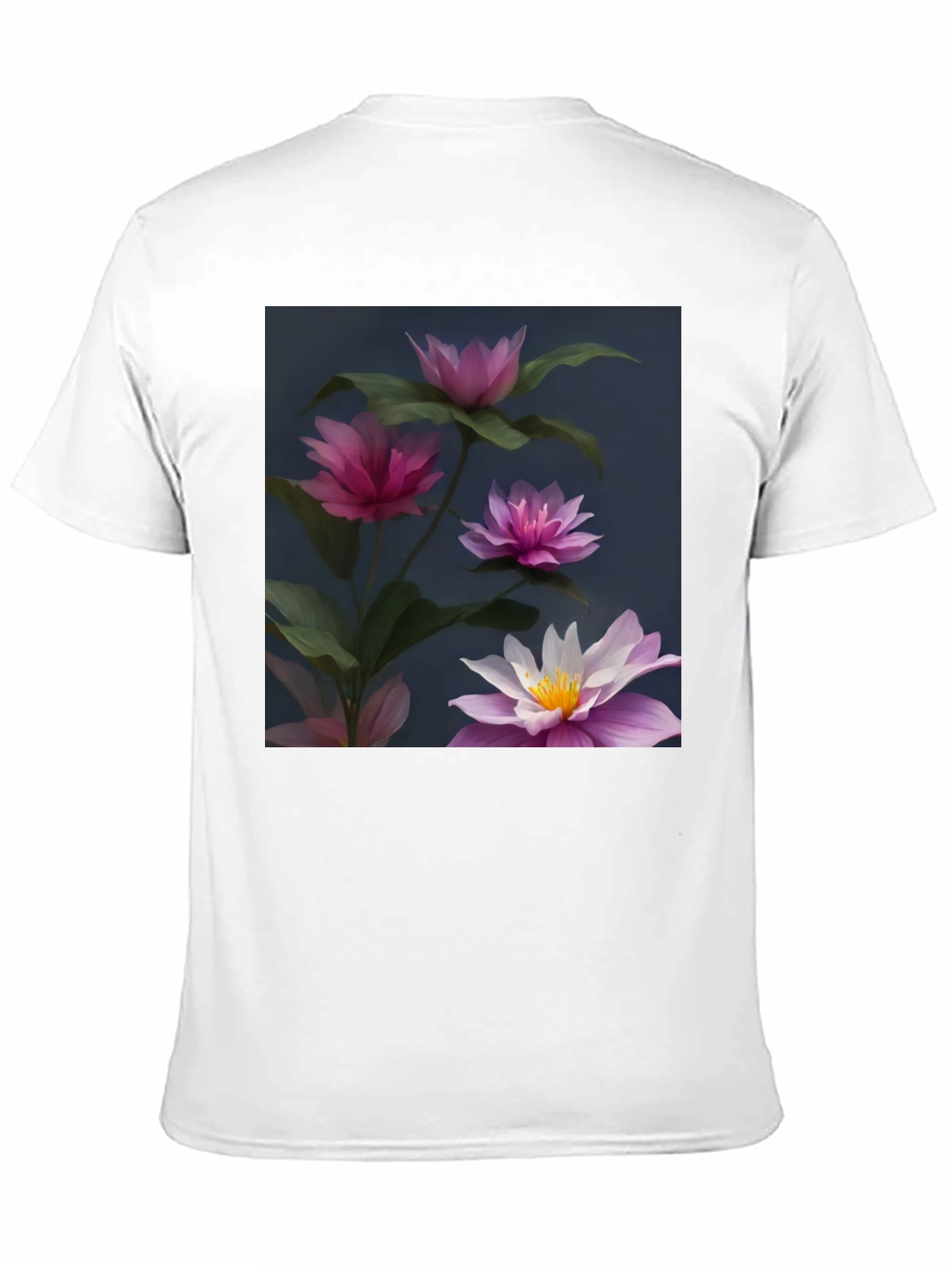 Floral Graphic Black T-Shirt