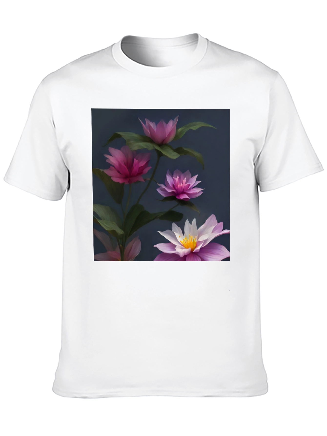 Floral Graphic Black T-Shirt
