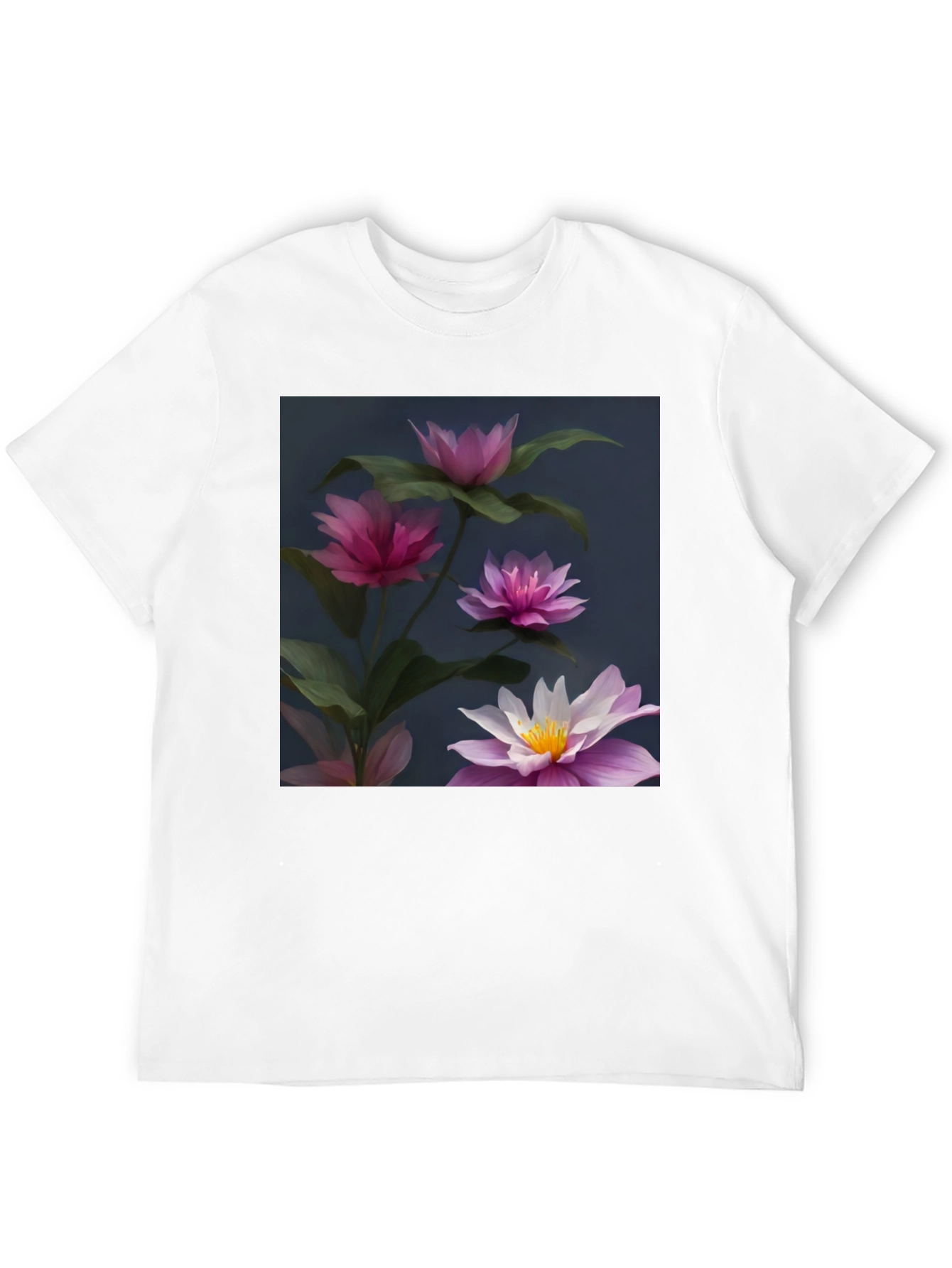 Floral Graphic Black T-Shirt
