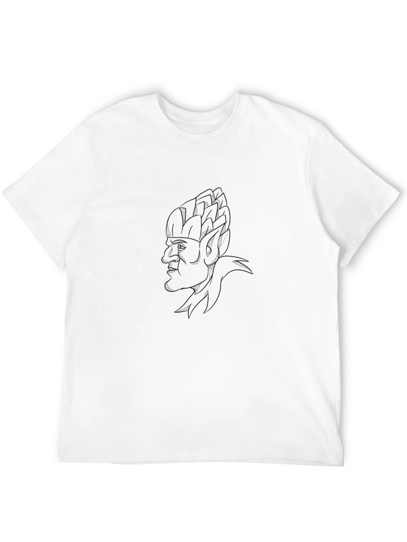 Mens Black T-Shirt with Faint Graphic