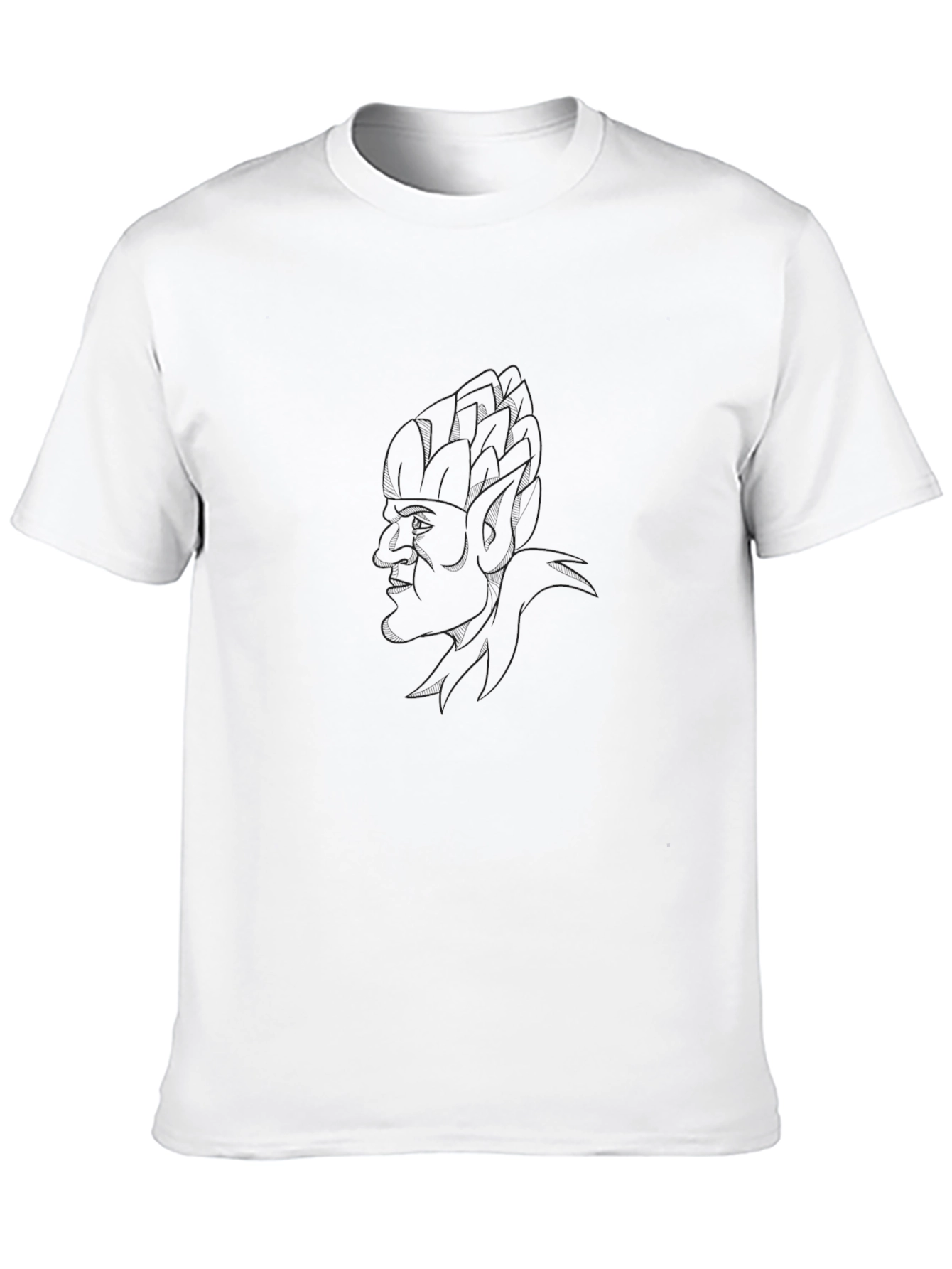 Mens Black T-Shirt with Faint Graphic